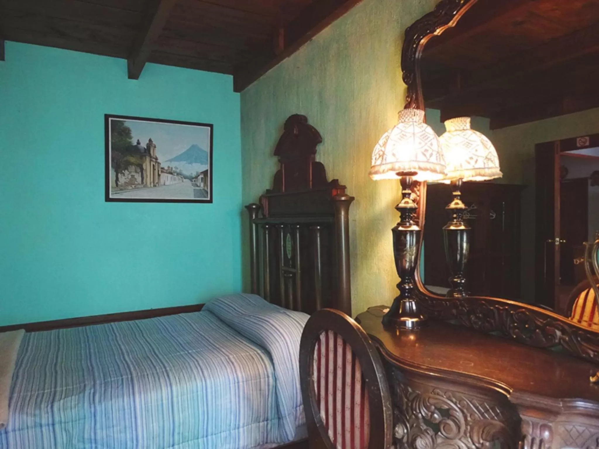 Bedroom, Bed in Posada San Sebastian