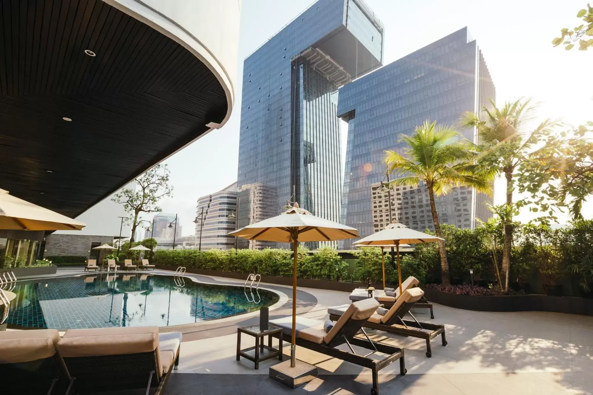 Swimming Pool in Grand Fortune Hotel Bangkok - SHA Extra Plus
