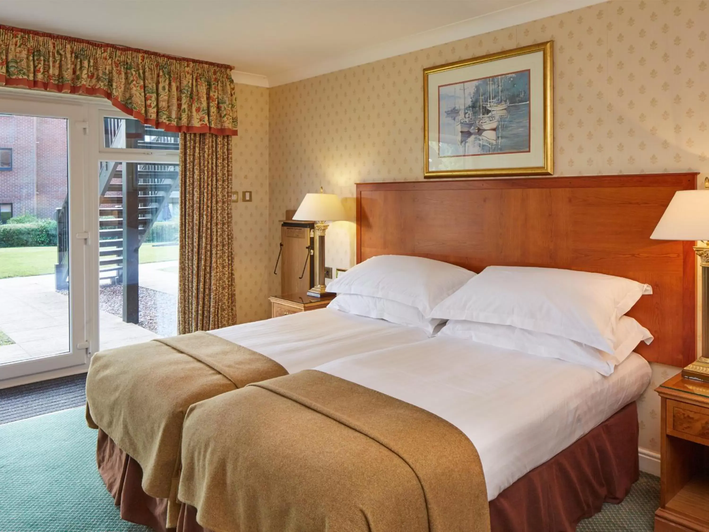 Bedroom, Bed in Macdonald Elmers Court Hotel Bedroom, Bed in Macdonald Elmers Court Hotel