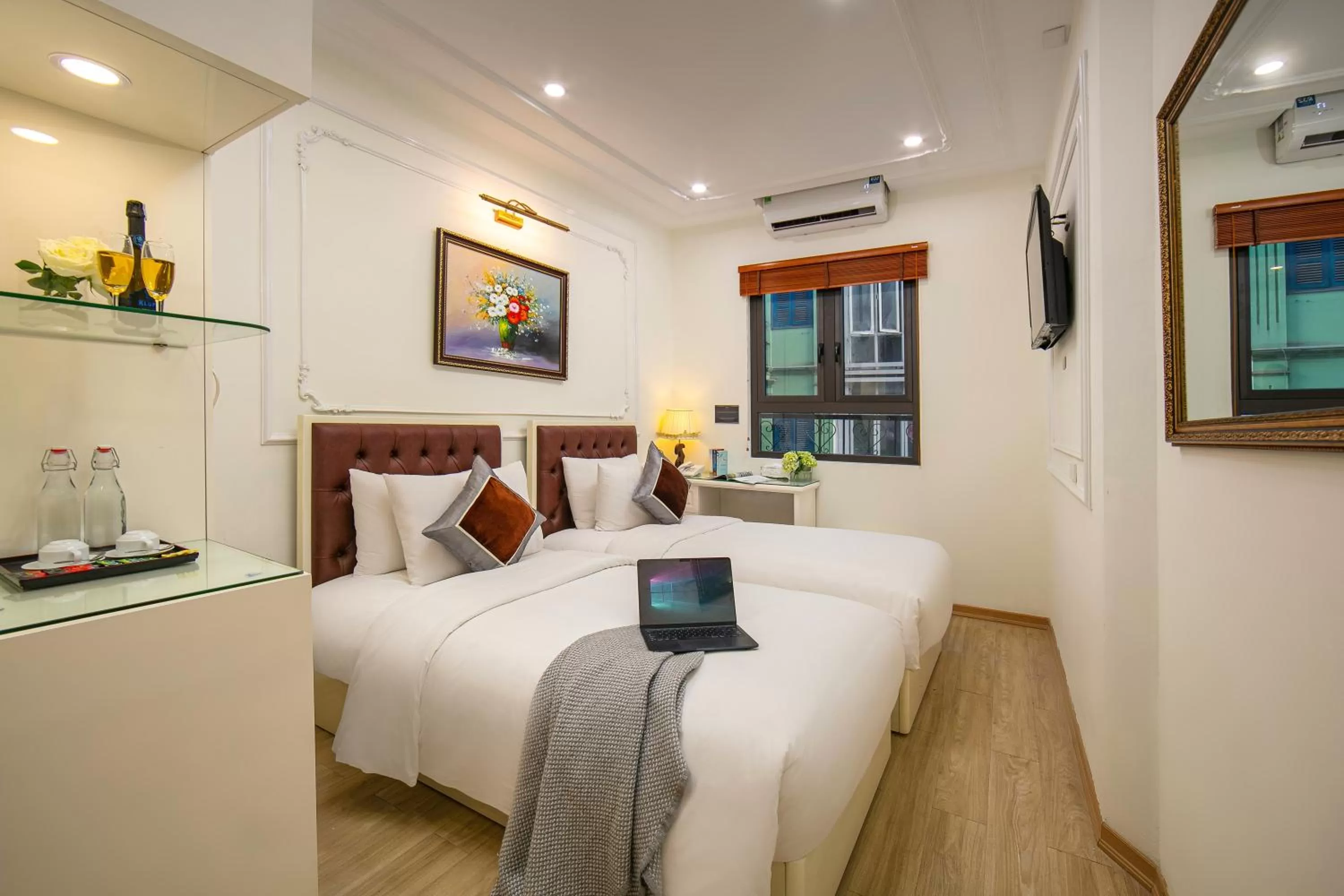 Bed in TrangTrang Classy Hotel