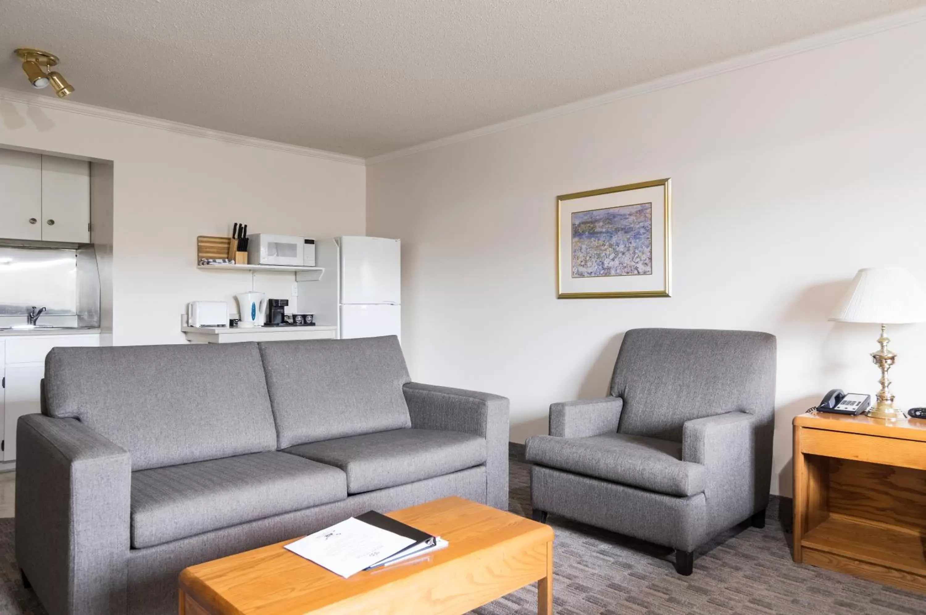 Kitchen or kitchenette, Seating Area in Mount Peyton Resort & Conference Centre