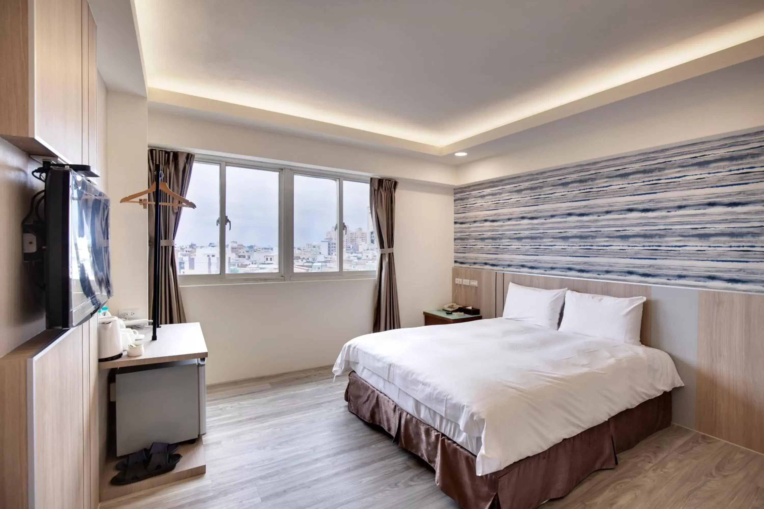 View (from property/room), Bed in 天璽商務飯店 Cullinan Hotel View (from property/room), Bed in 天璽商務飯店 Cullinan Hotel