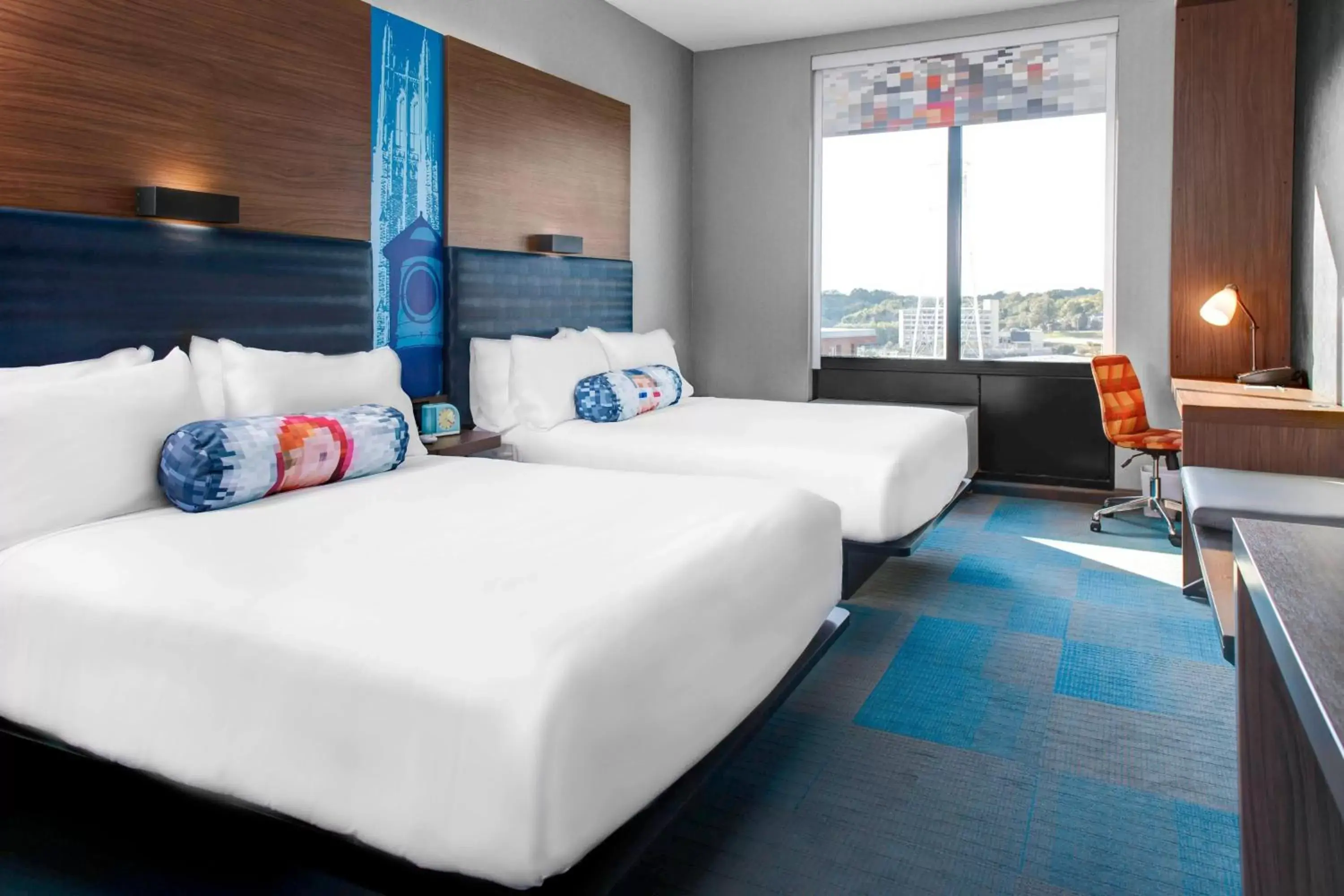 Photo of the whole room, Bed in Aloft Durham Downtown