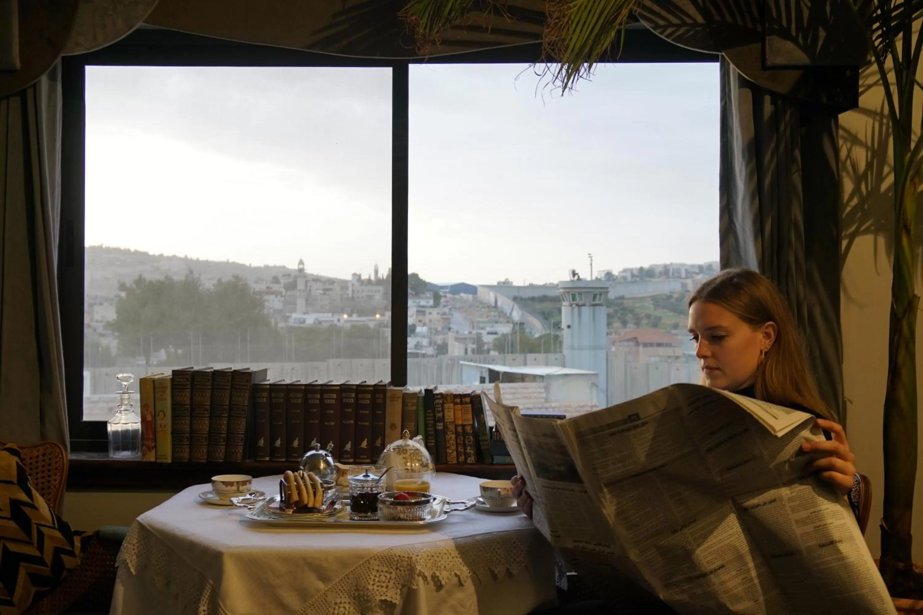 Bedroom in The Walled Off Hotel