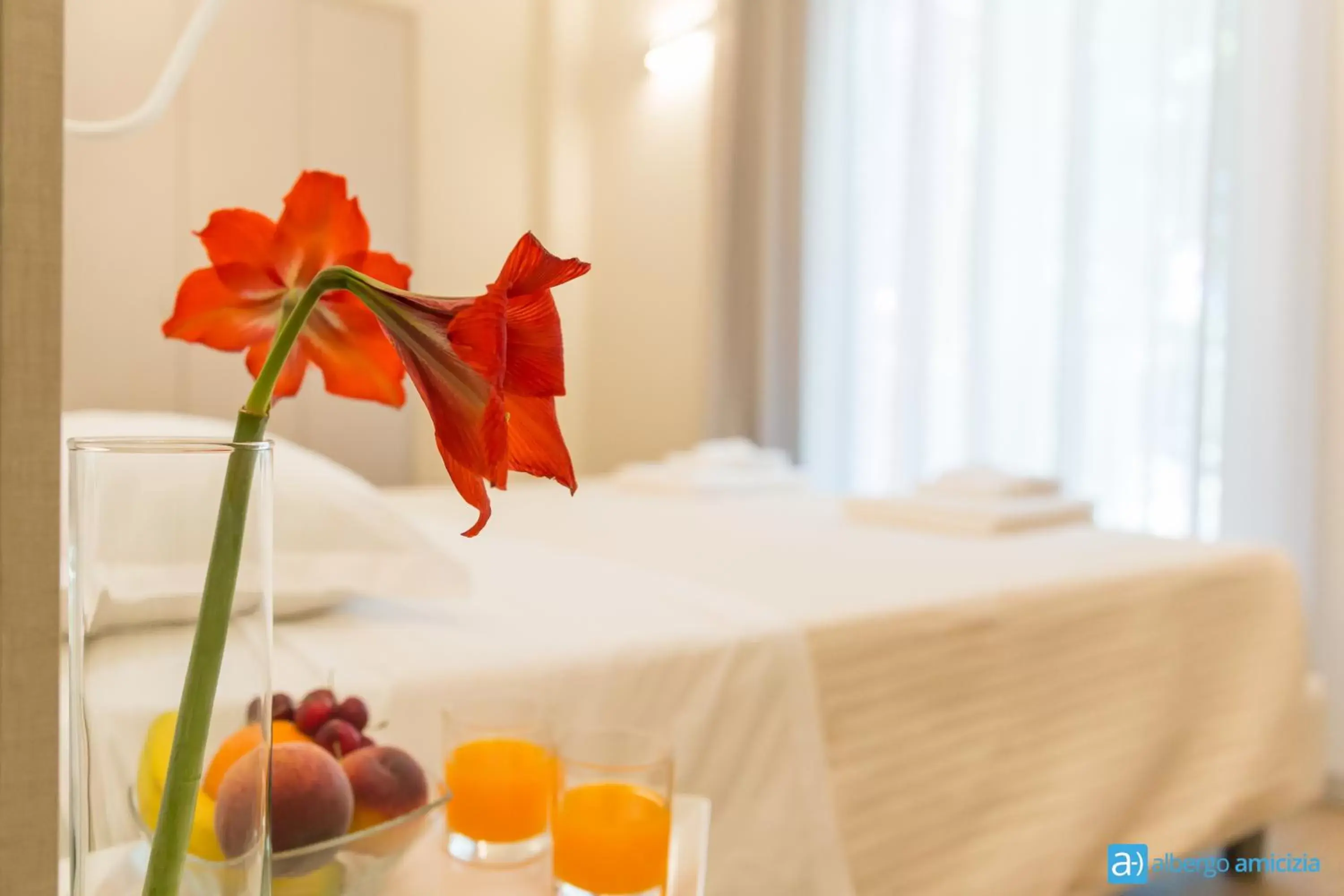 Decorative detail, Bed in Hotel Amicizia