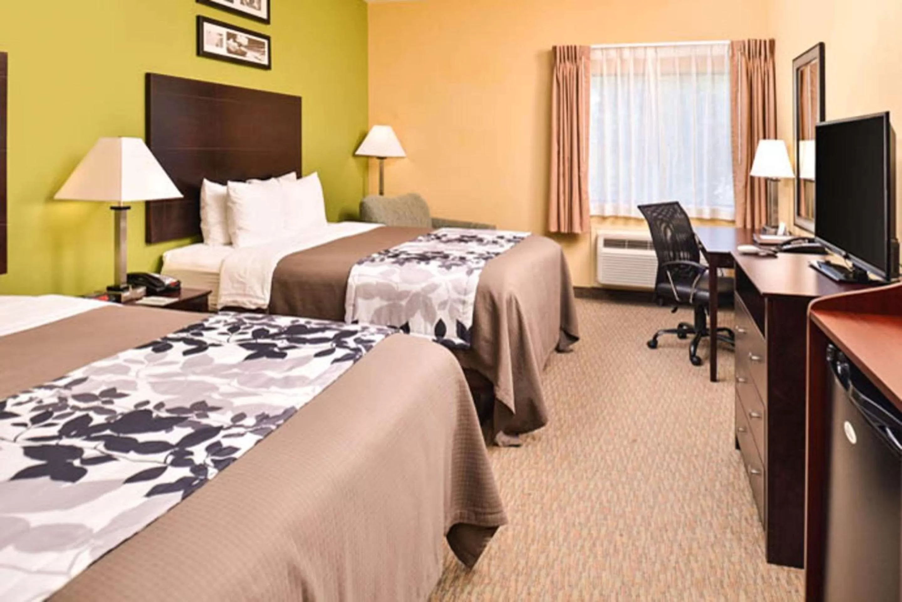 Photo of the whole room, Bed in Sleep Inn and Suites Downtown Houston