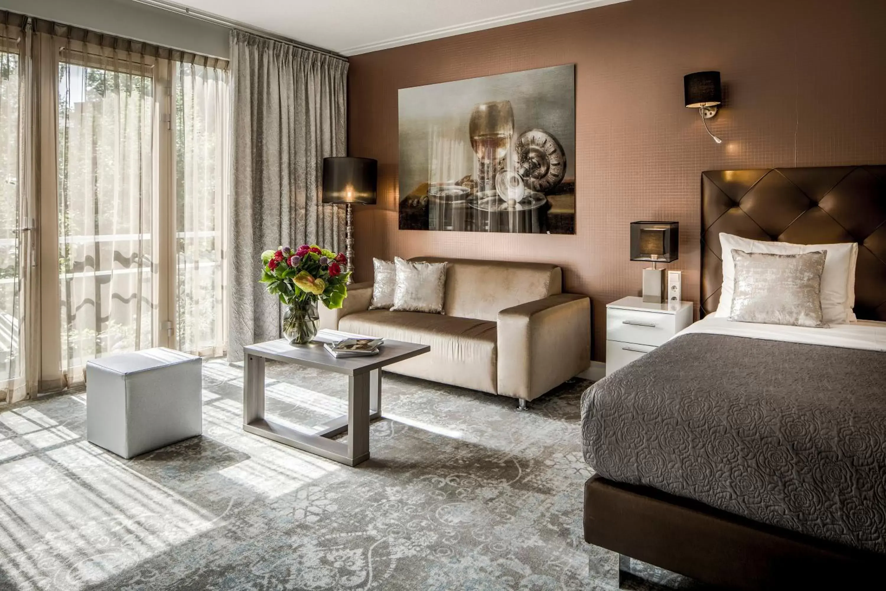 Living room, Lounge/Bar in Luxury Suites Amsterdam