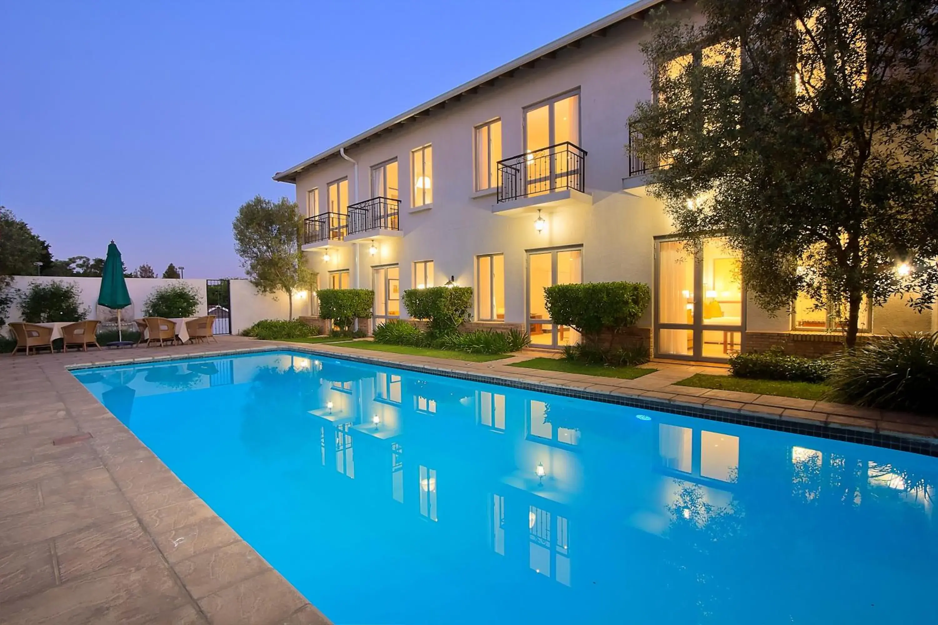 Swimming pool, Property Building in The Syrene Boutique Hotel