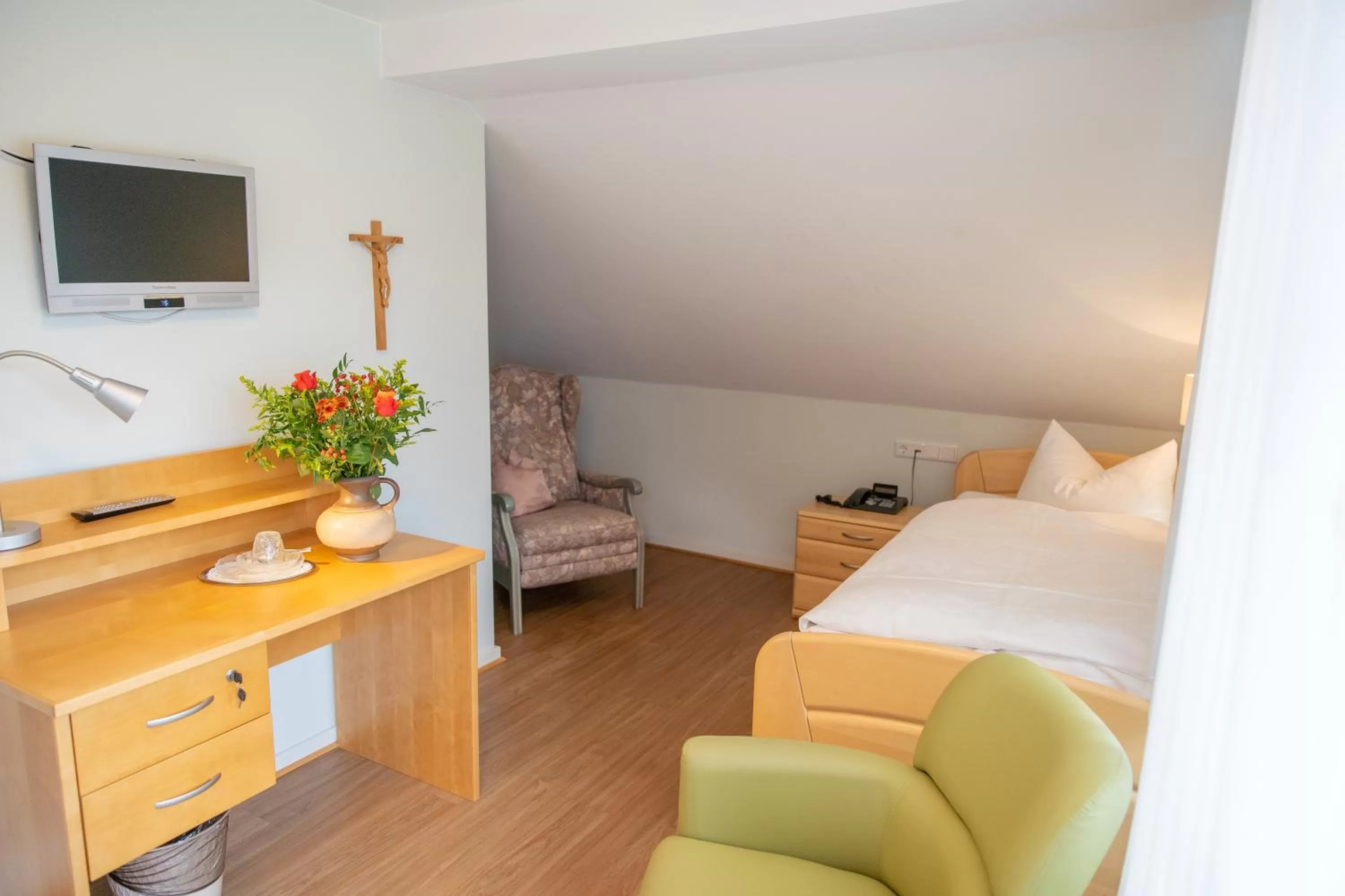 Bed in Gästehaus Sonnenhof