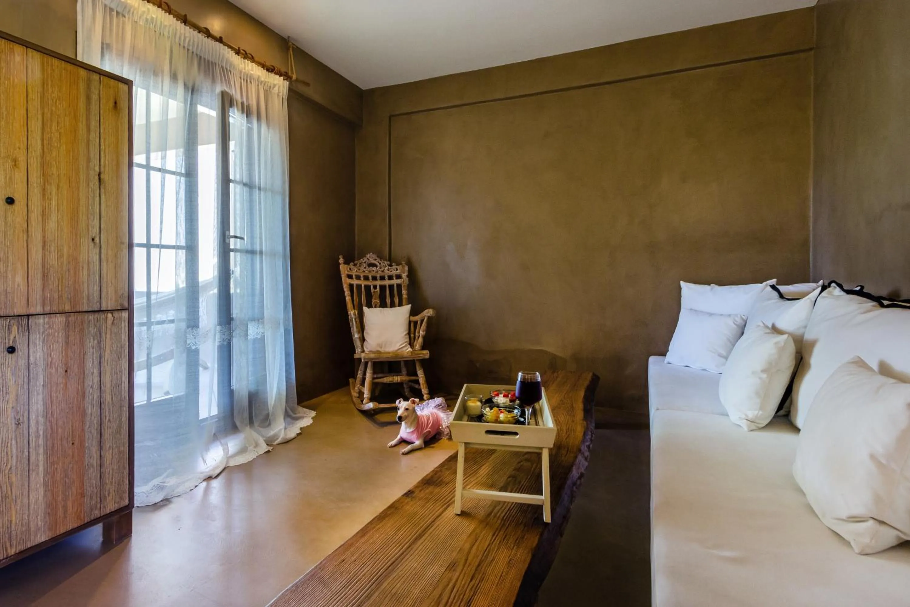 Living room, Bed in Skopelos Holidays Hotel & Spa