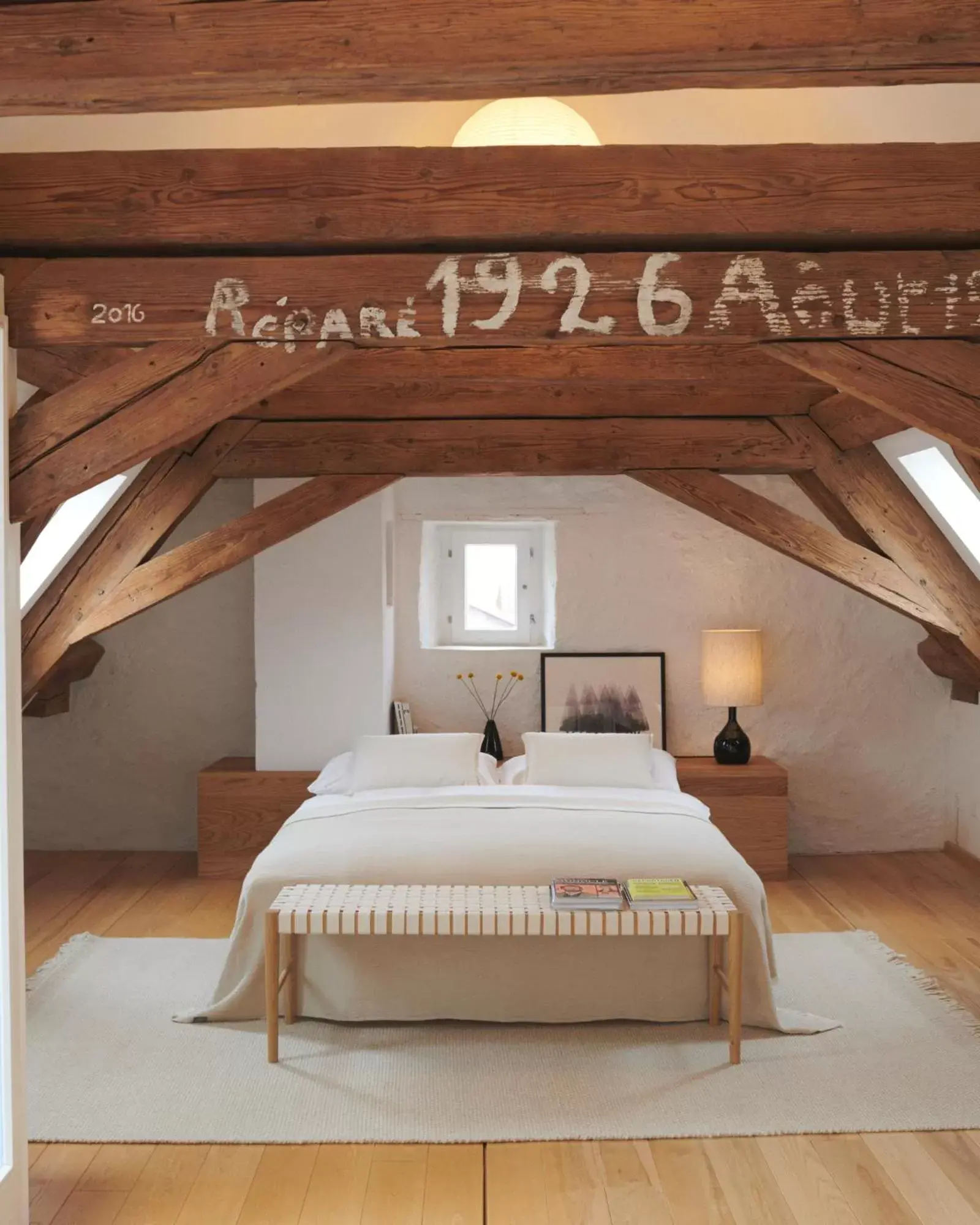 Bedroom, Bed in Auberge du Mouton