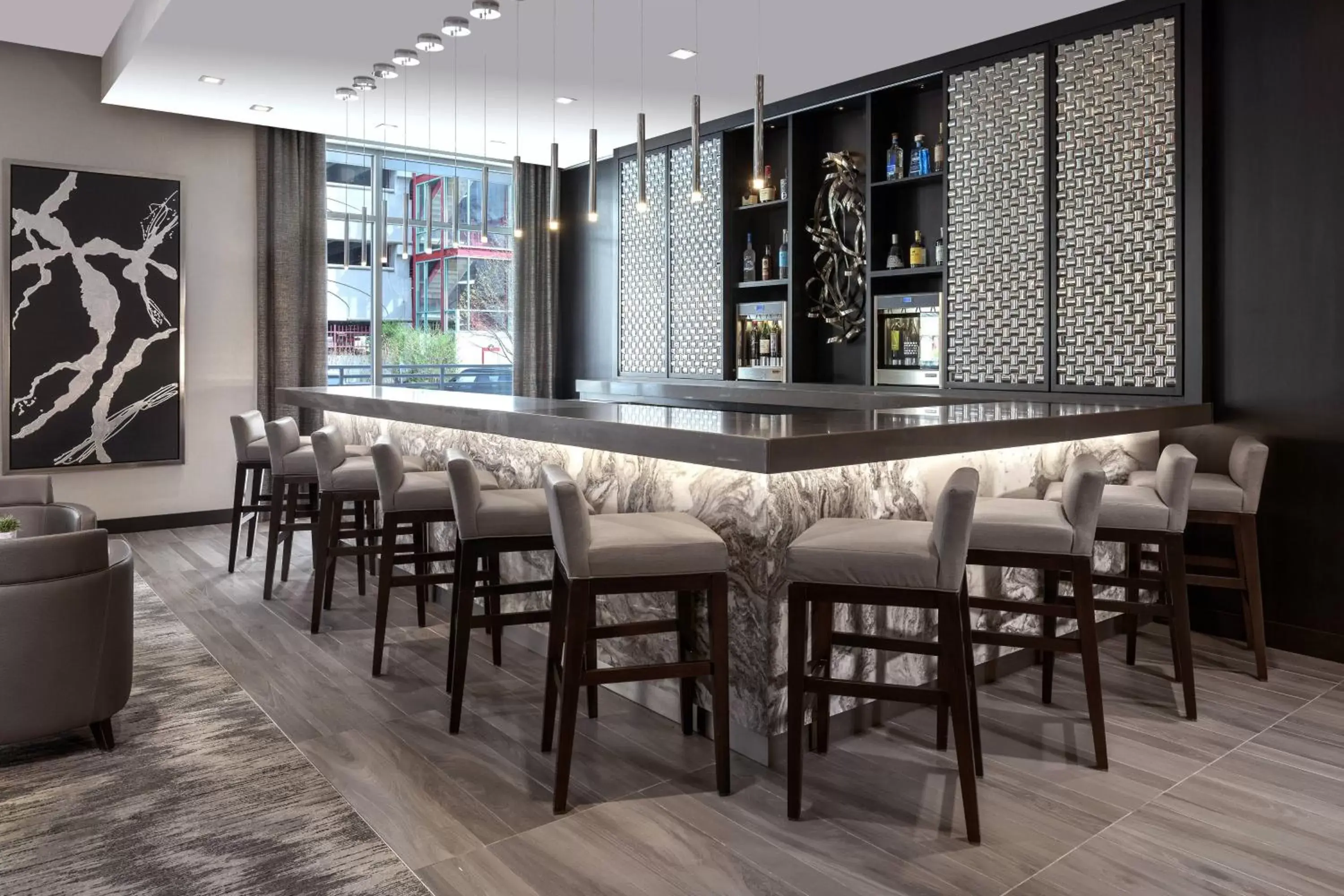 Lounge or bar, Restaurant/Places to Eat in AC Hotel by Marriott Boston North