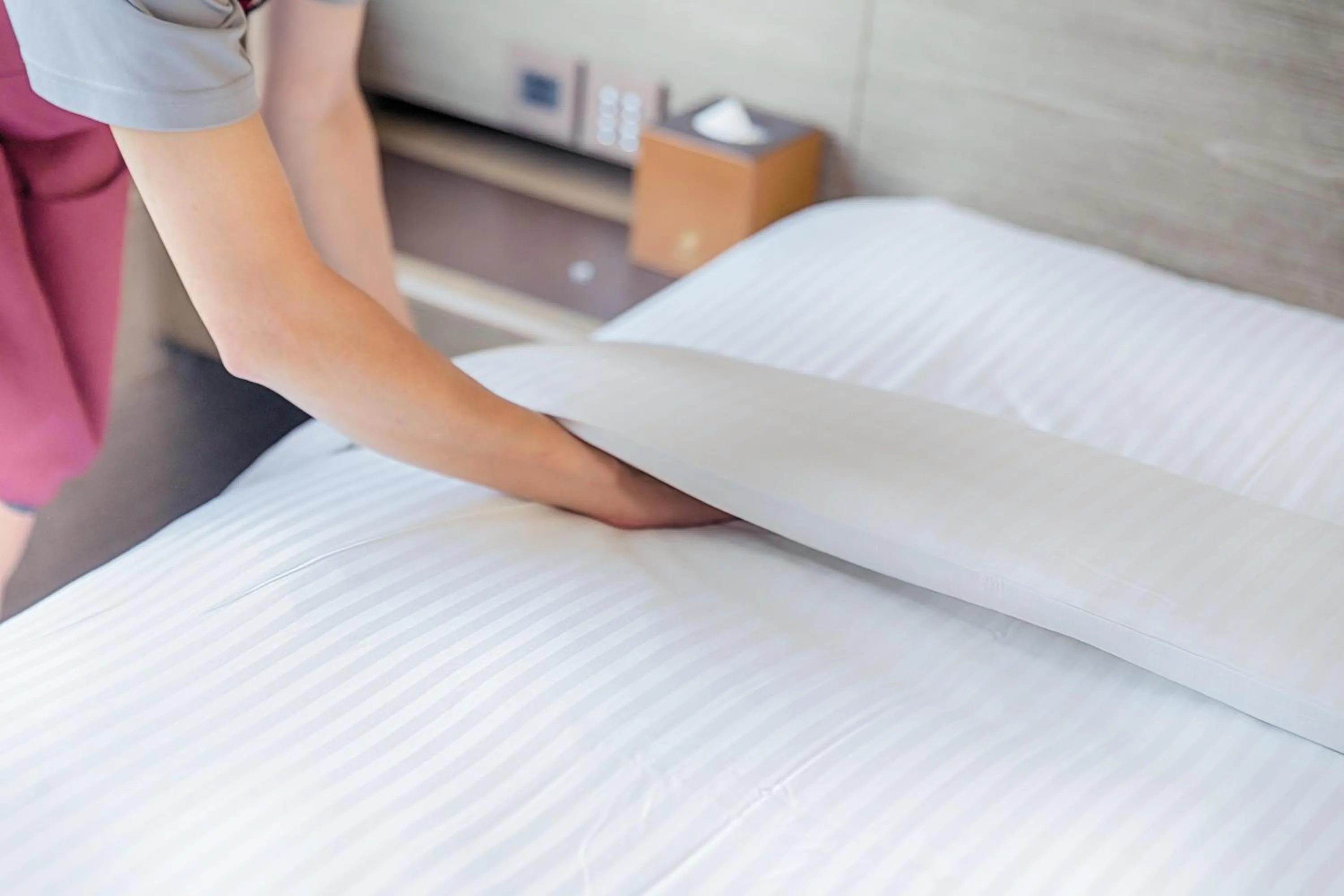 Bed in Green World Hotel - Zhonghua