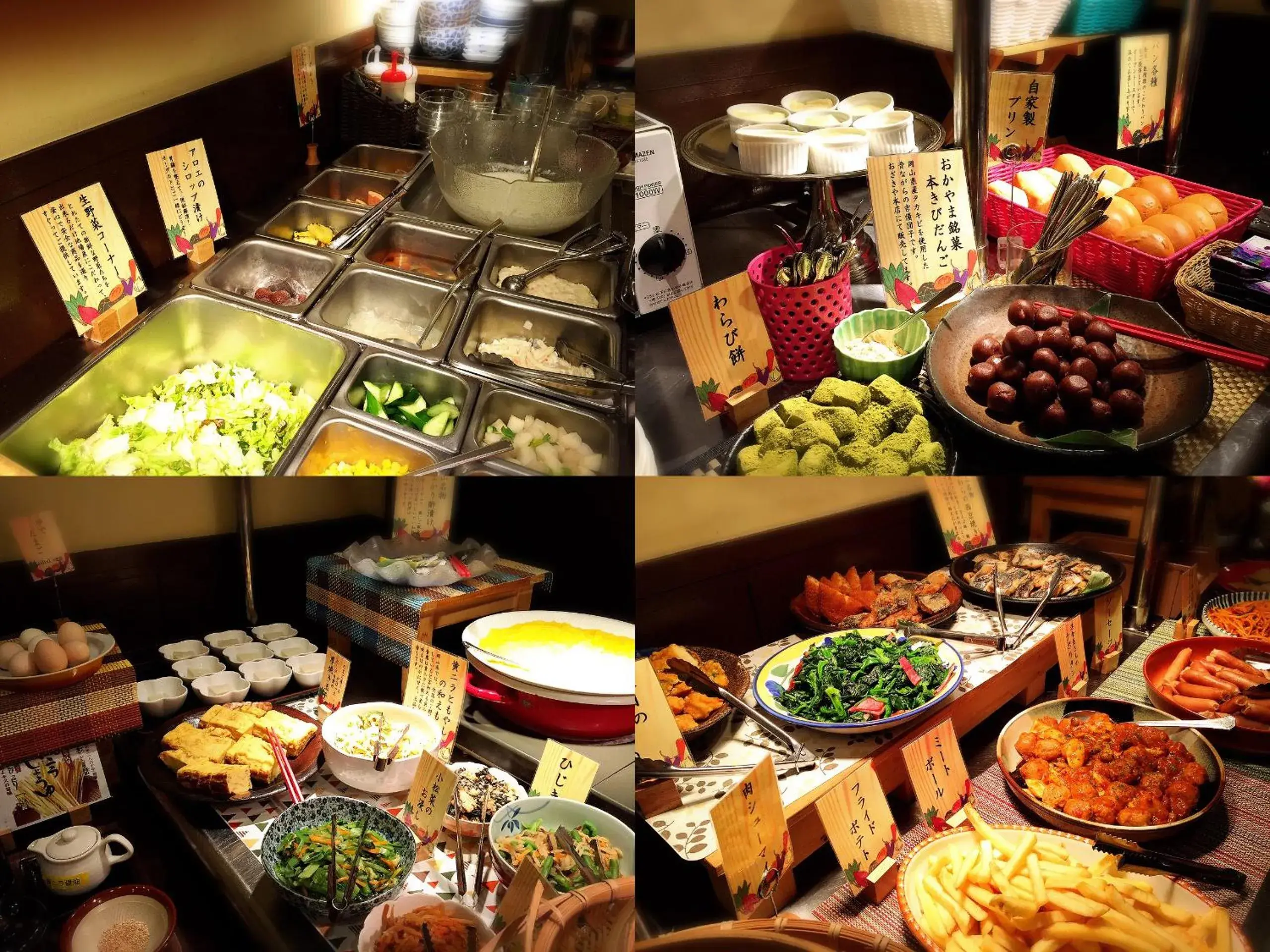 Buffet breakfast, Food in Hotel Excel Okayama