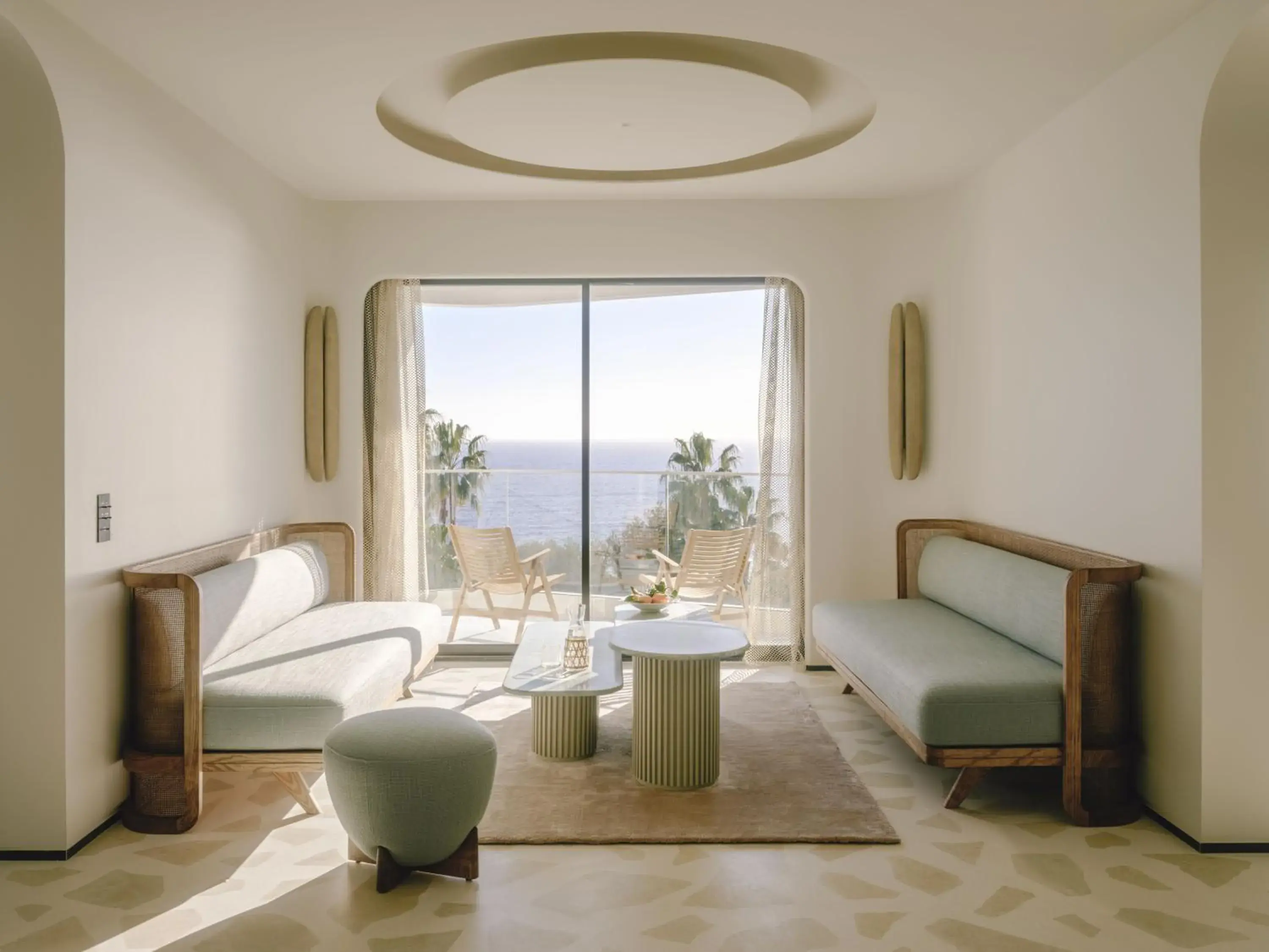 Sea view, Seating Area in Hôtel Belle Plage & Villa Spa