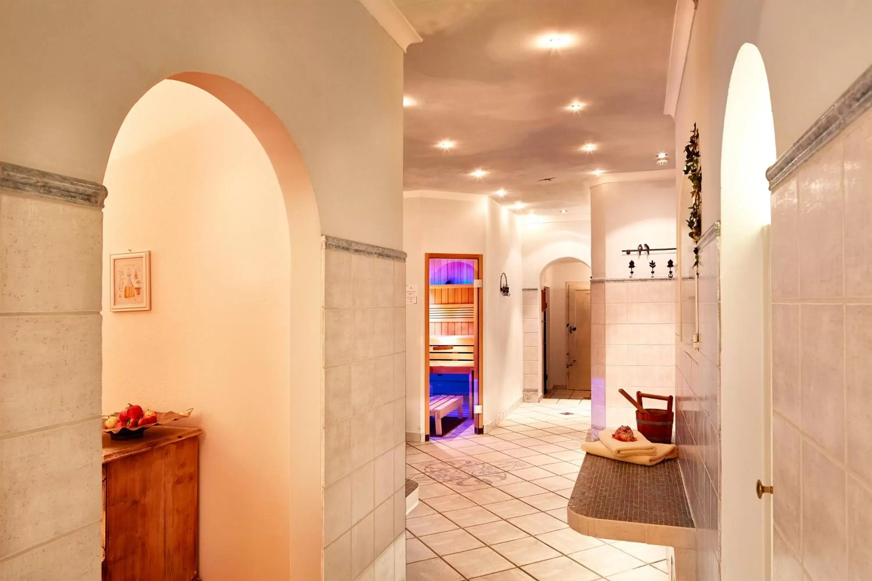 Sauna, Bathroom in Relais & Châteaux Hotel Tennerhof