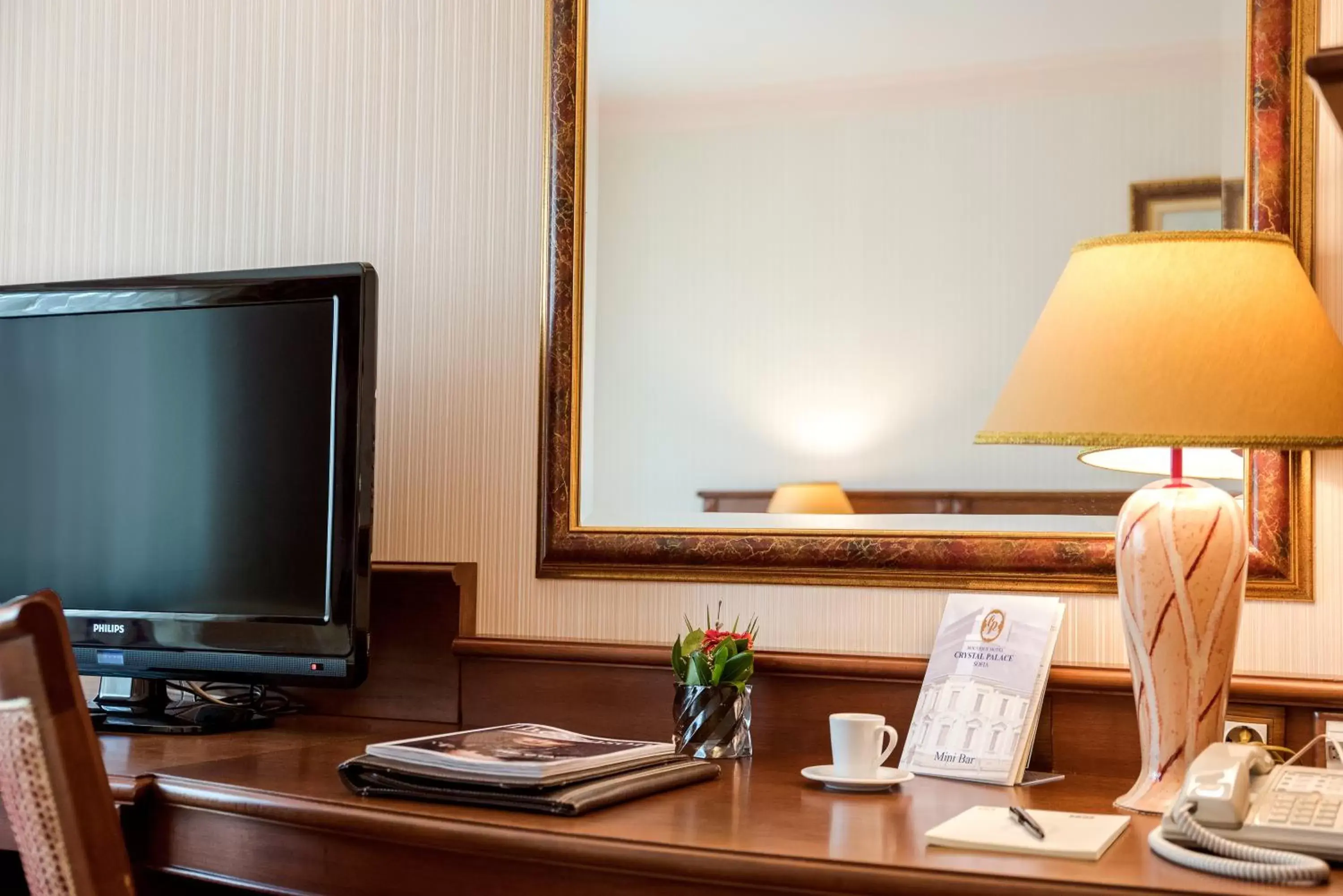 Bedroom, TV/Entertainment Center in Crystal Palace Boutique Hotel