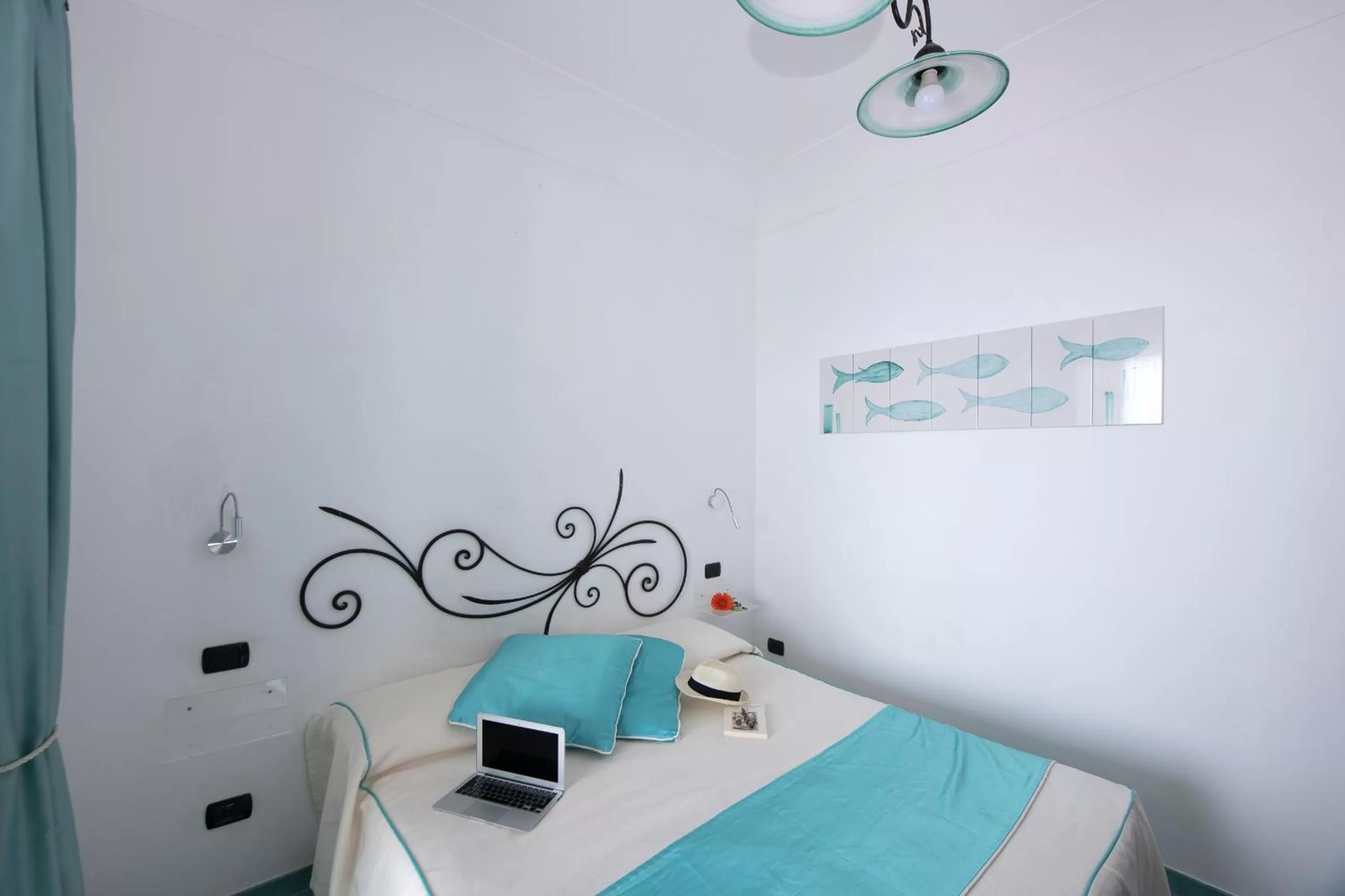 Bed in Hotel La Ninfa