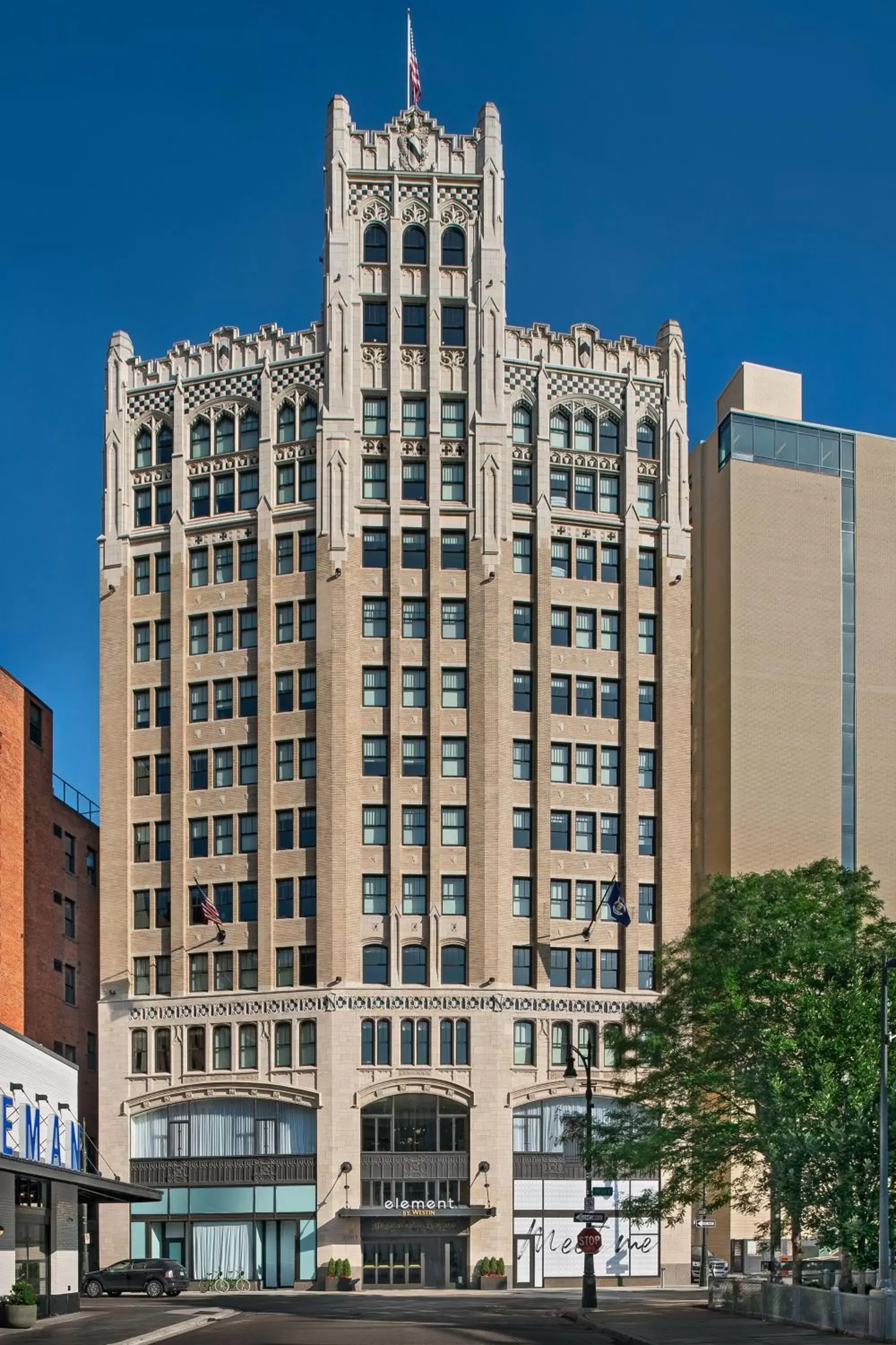 Property Building in Element Detroit at the Metropolitan