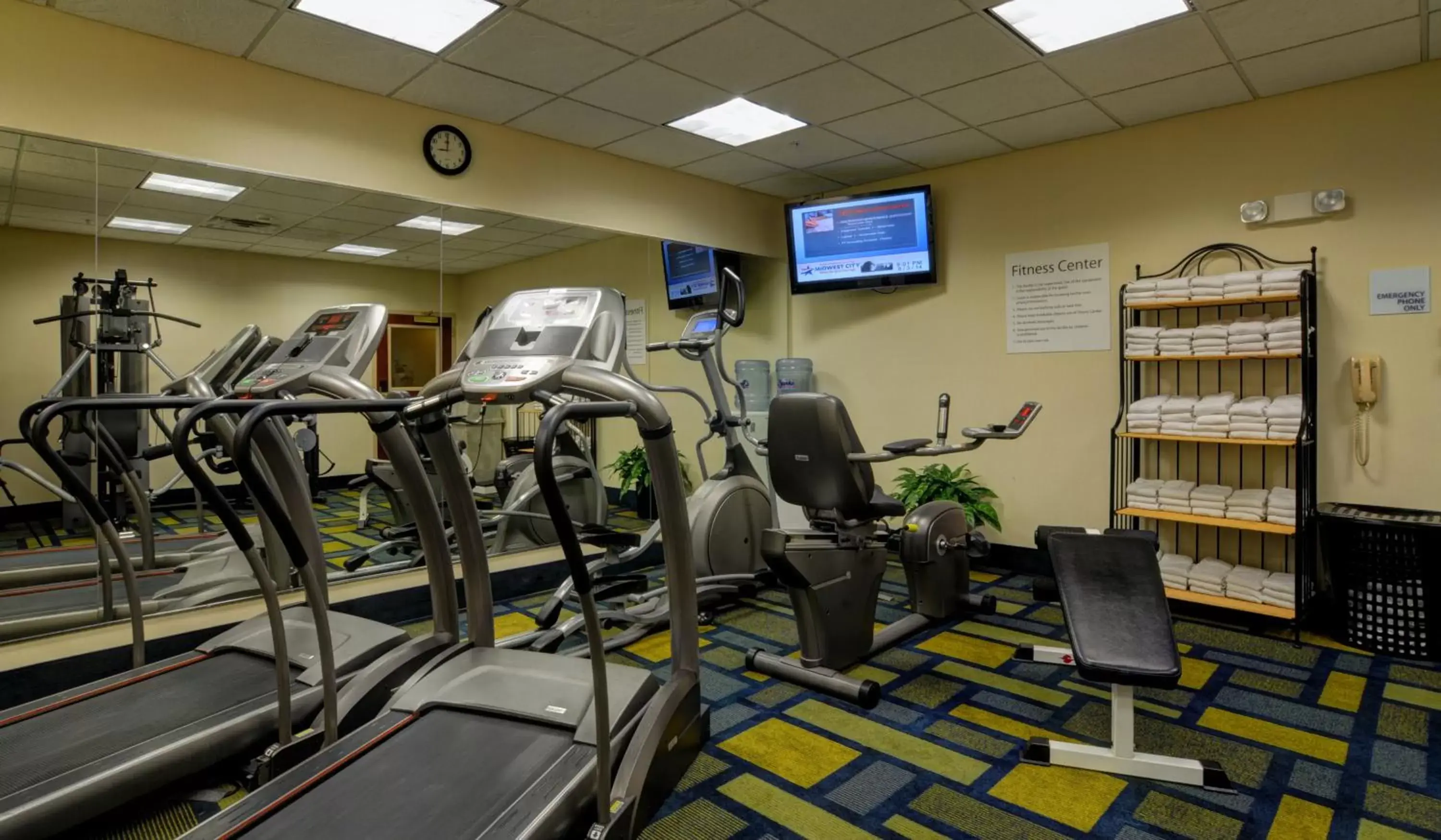 Fitness centre/facilities, Fitness Center/Facilities in Holiday Inn Express & Suites Midwest City, an IHG Hotel