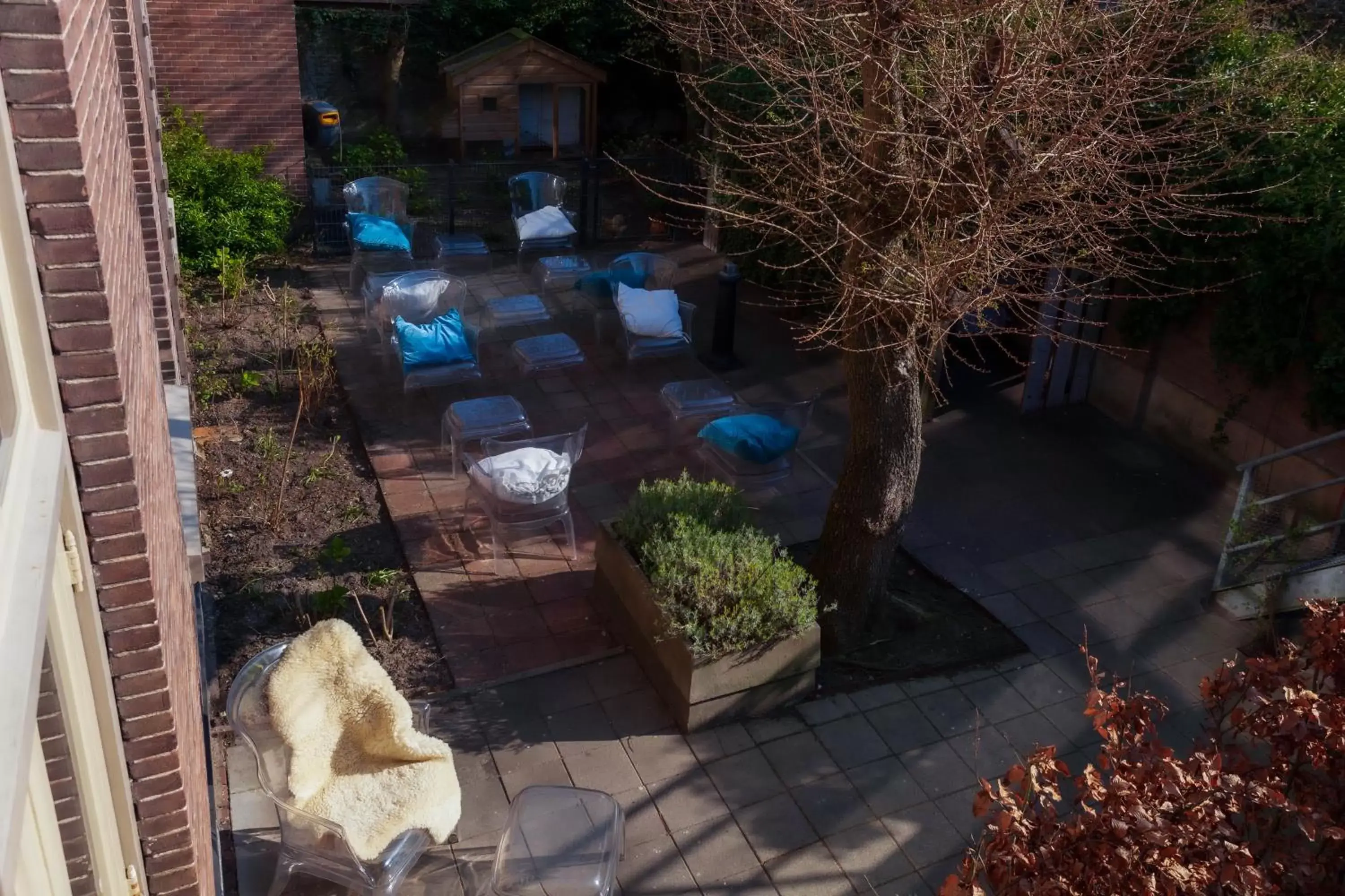 Patio in Boutiquehotel Staats