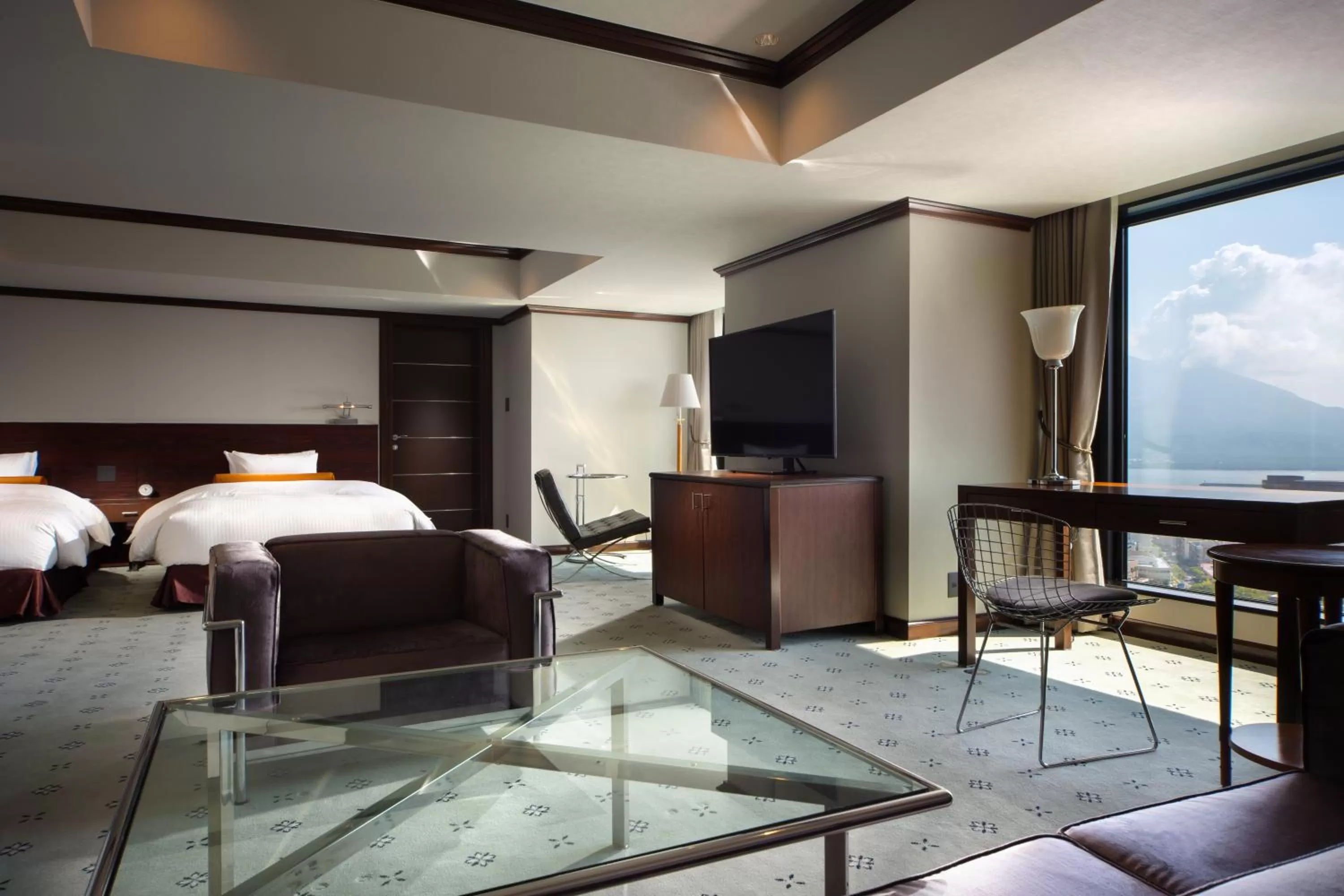 Bed in SHIROYAMA HOTEL kagoshima