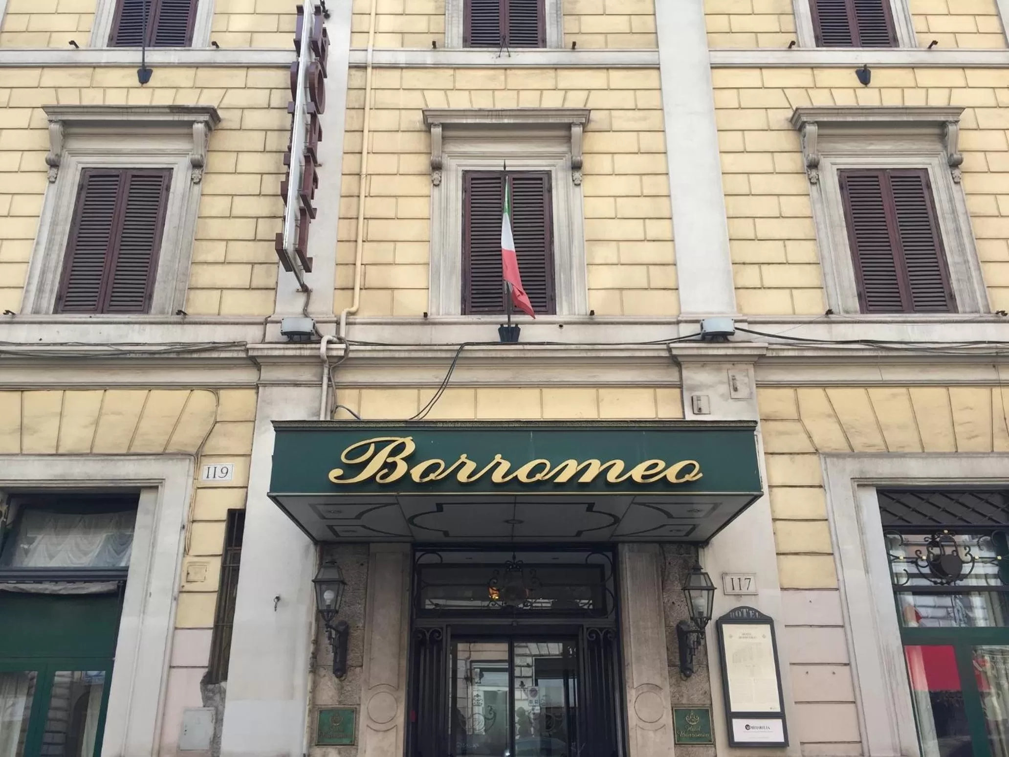 Bird's eye view in Hotel Borromeo