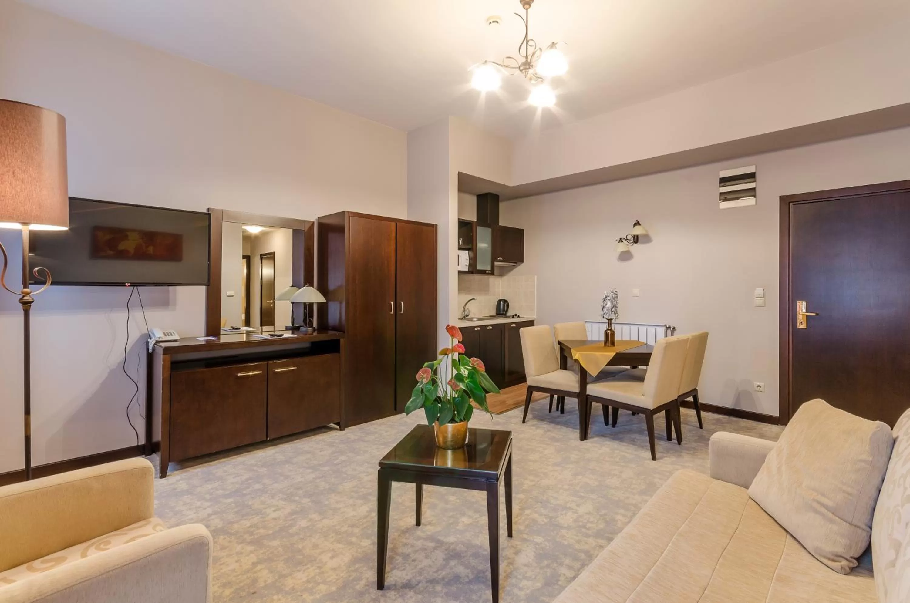 Communal lounge/ TV room in Hotel Aurum