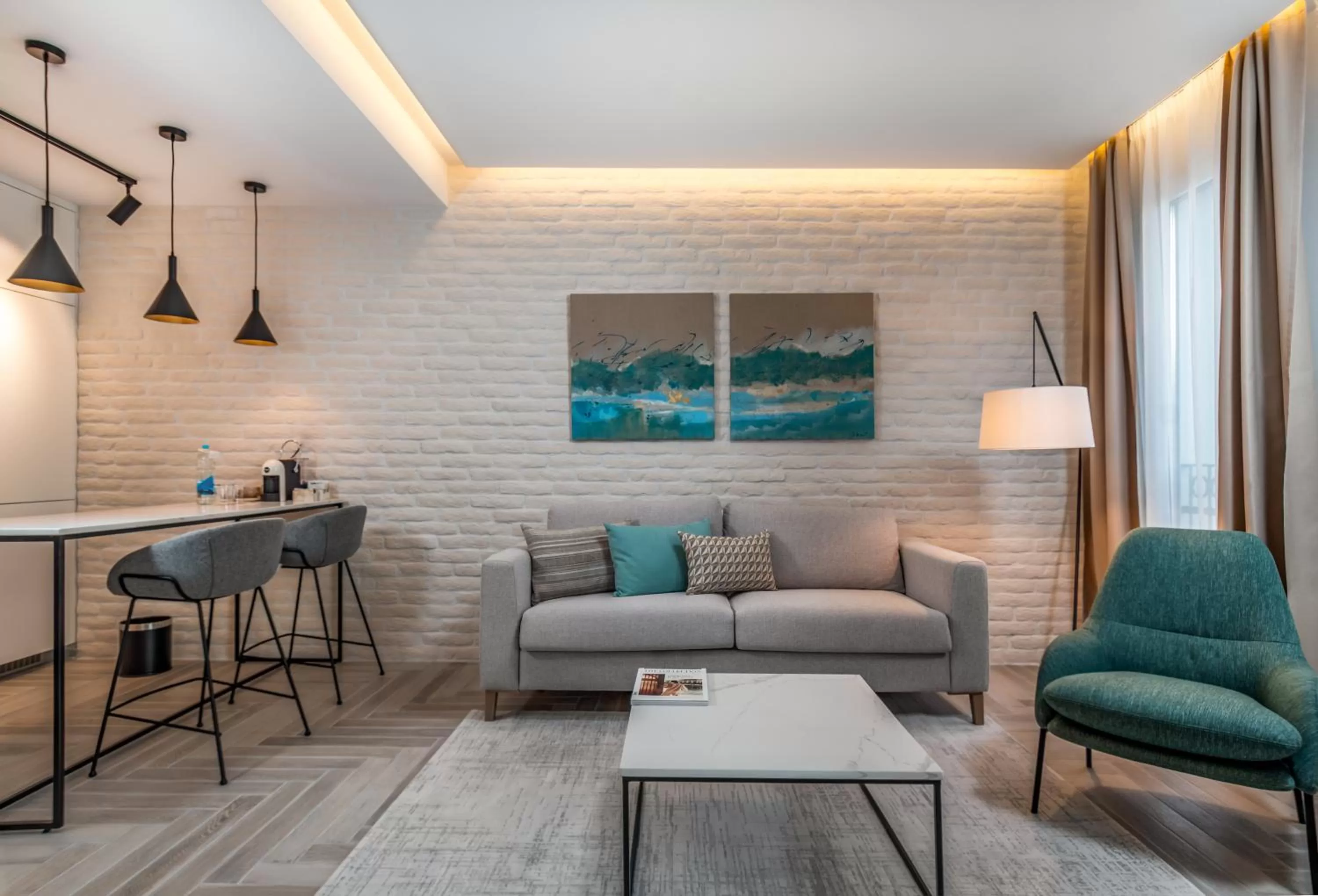 Seating area in Lazure Hotel & Marina