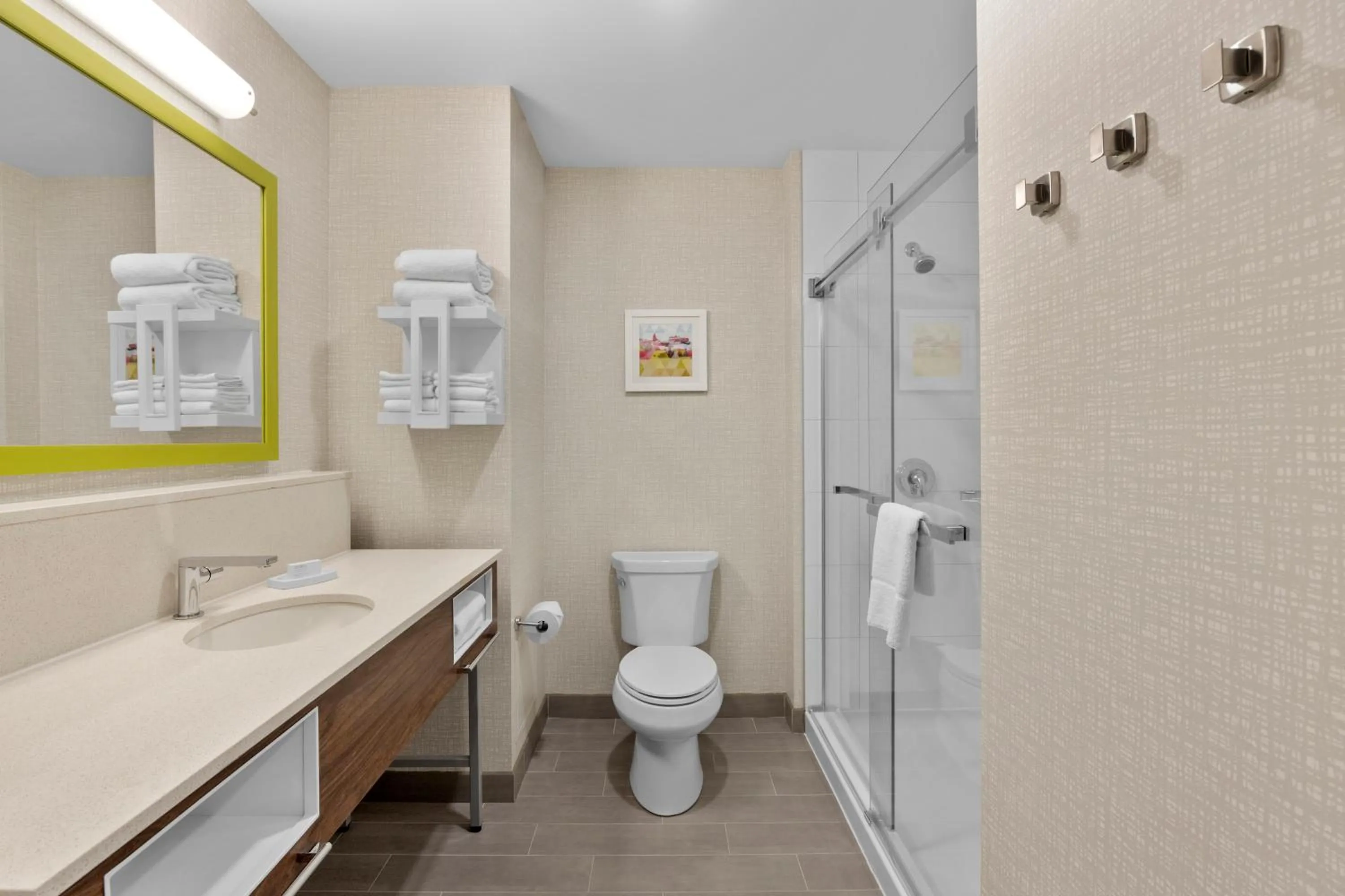 Shower in Hampton Inn By Hilton Cornwall