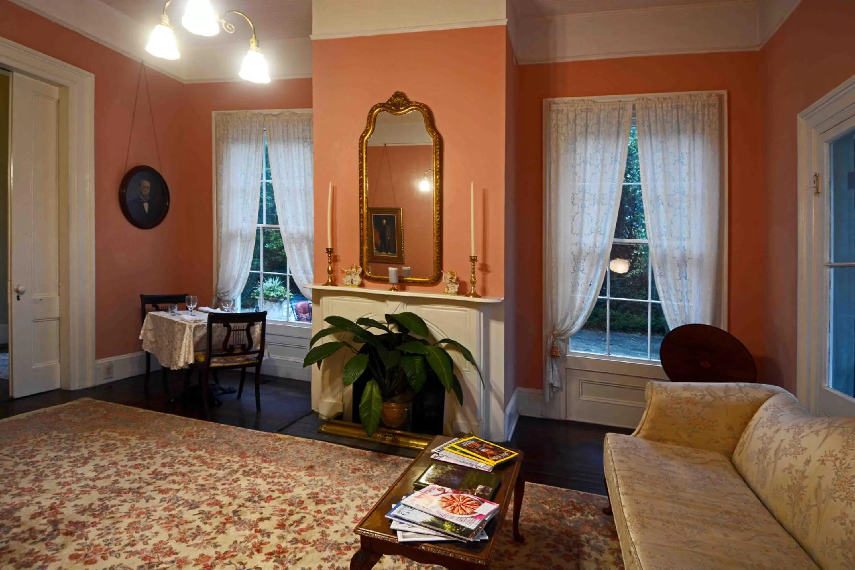 Photo of the whole room in 1872 Denham Inn