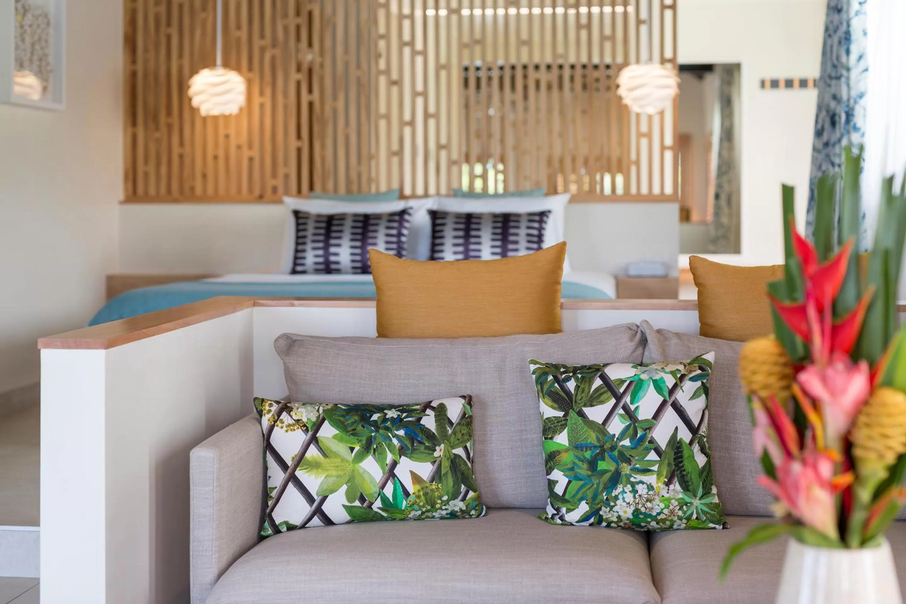 Bed in Warwick Le Lagon Resort & Spa, Vanuatu