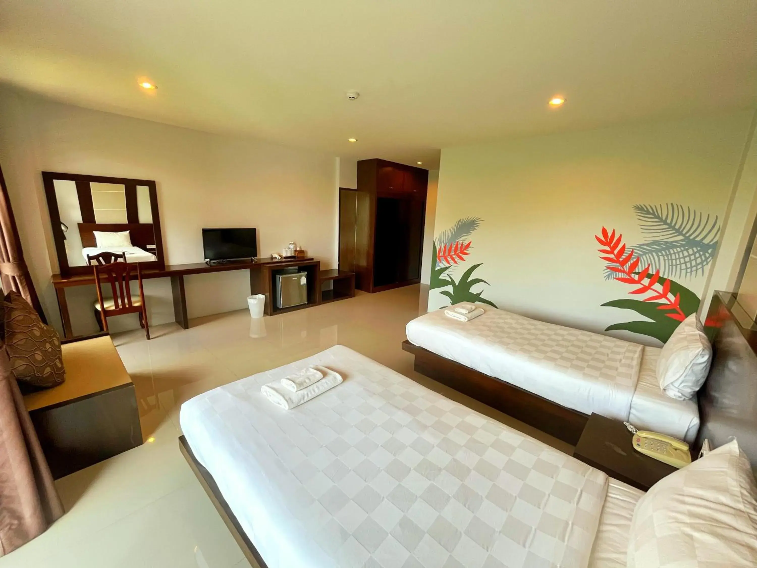 Bed in Peak Boutique City Hotel Krabi