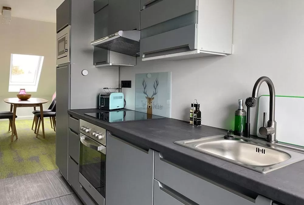 Kitchen/Kitchenette in BESOTEL Mettmann