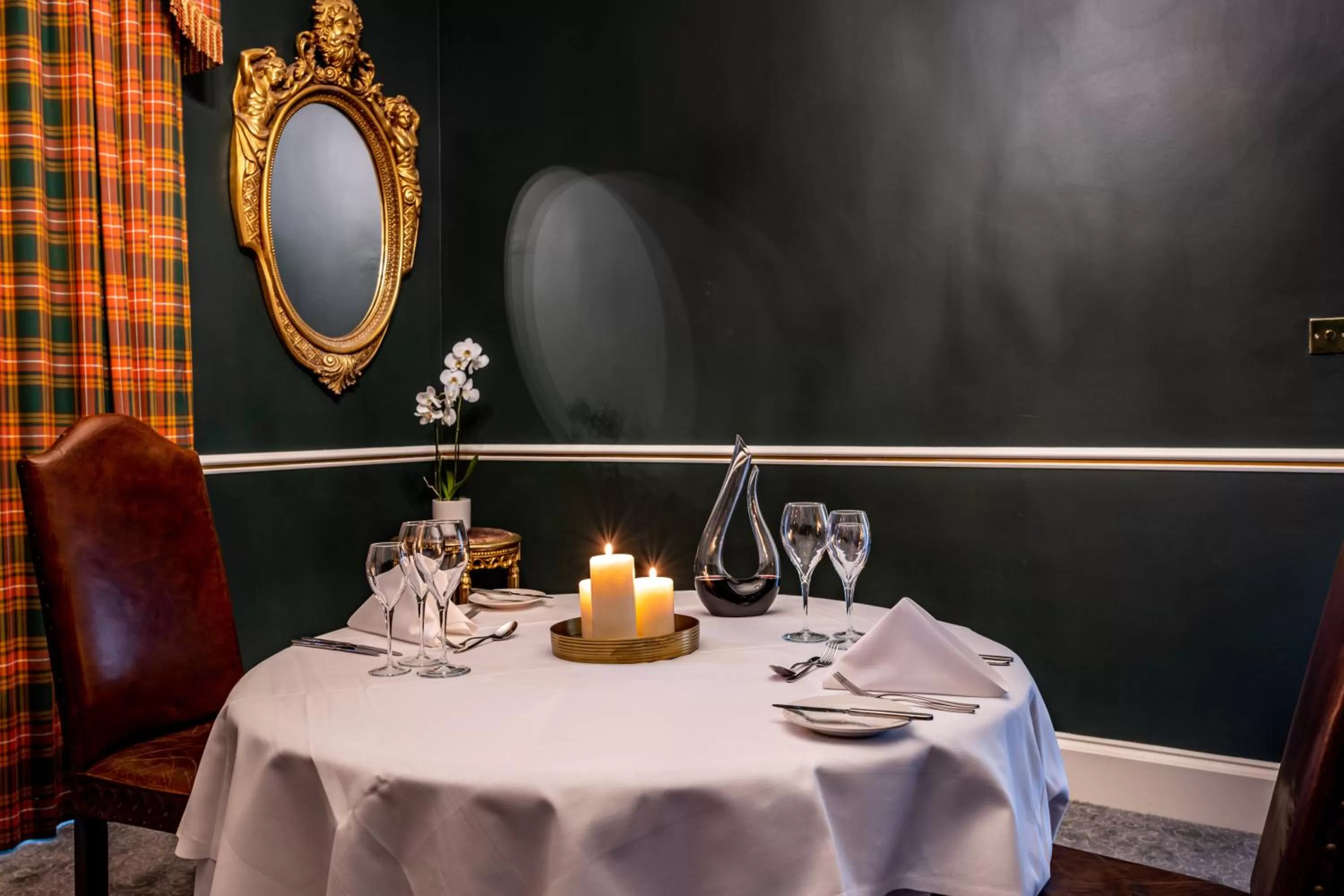Dining area in Melville Castle Hotel