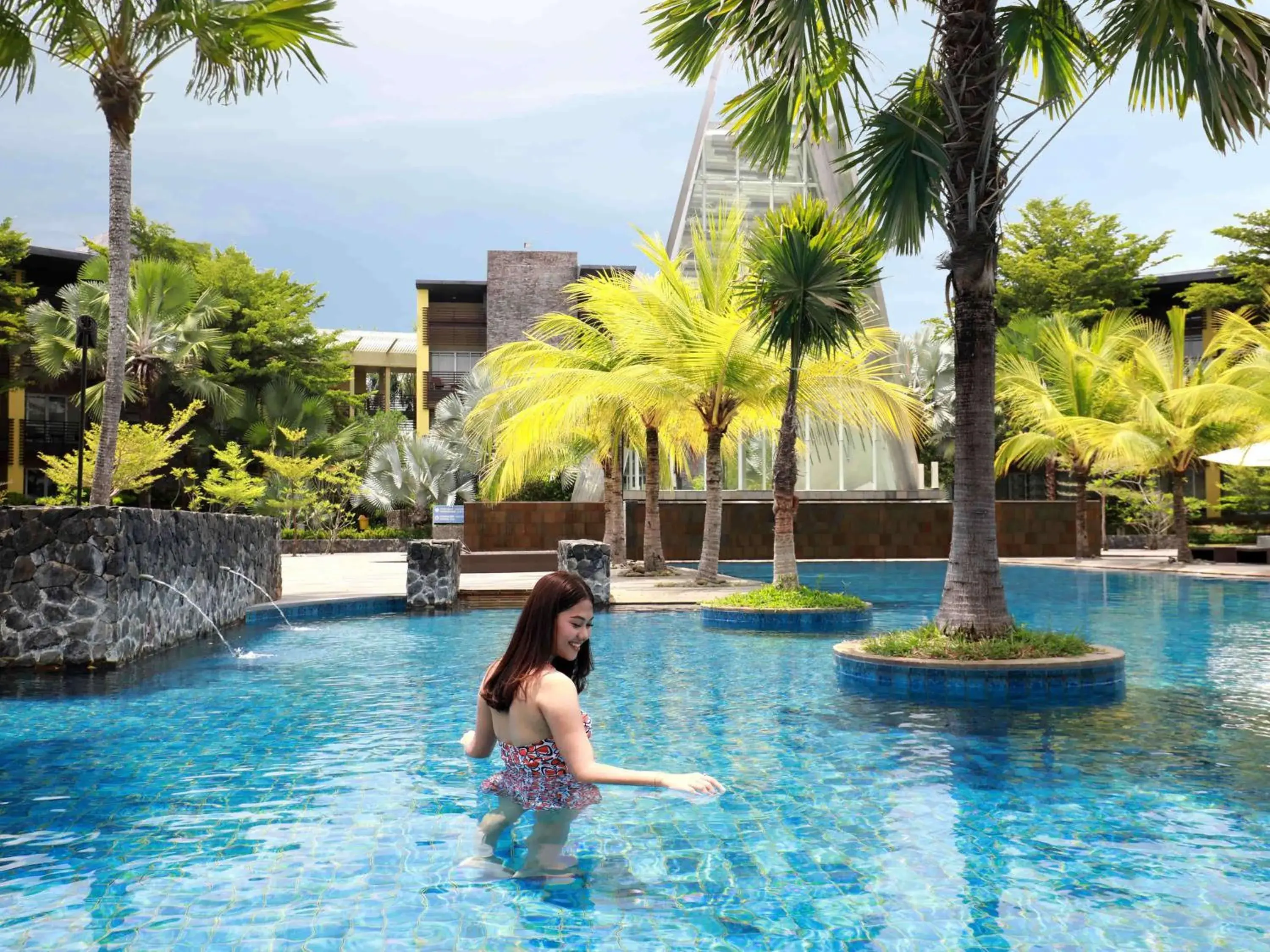 Pool view, Swimming Pool in Novotel Palembang Hotel