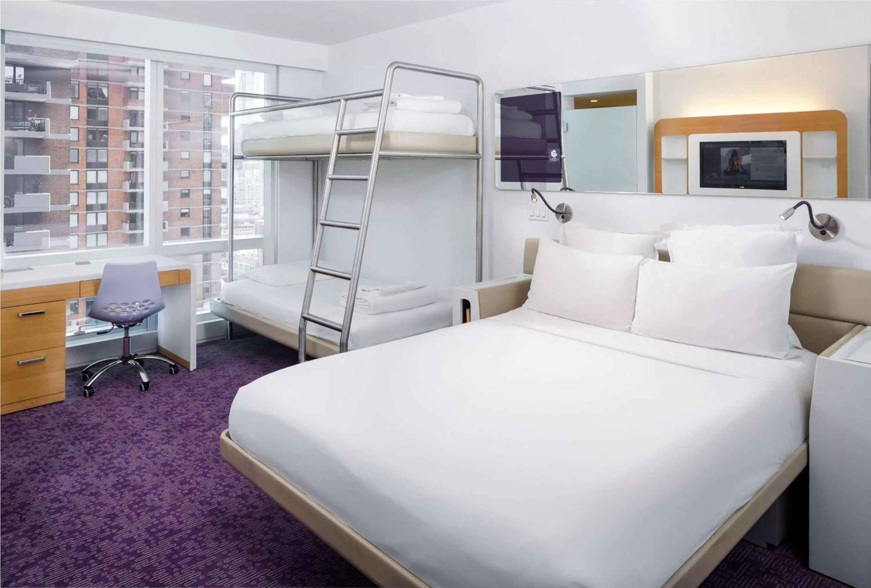 Bedroom, Bed in YOTEL New York Times Square