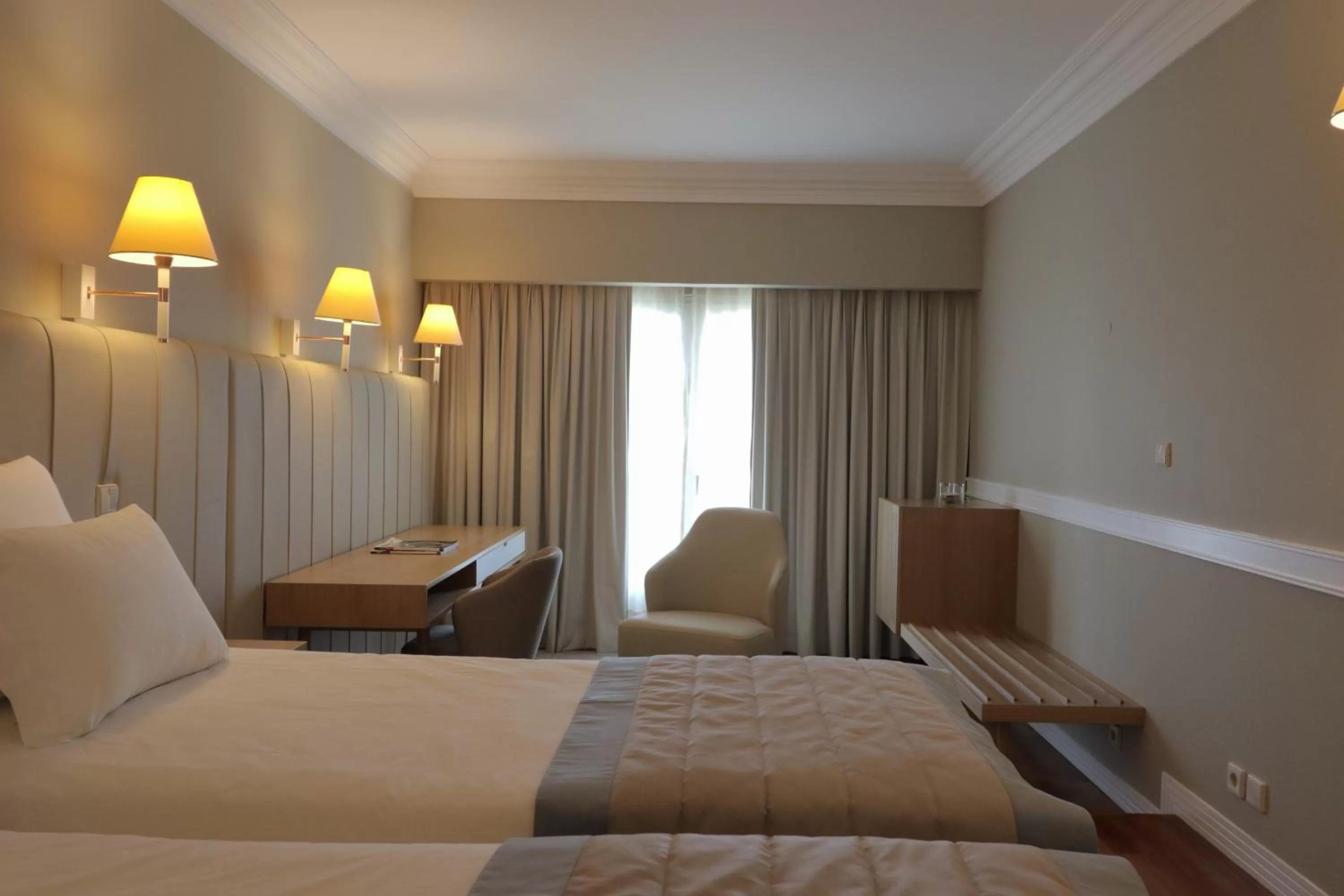 Decorative detail, Bed in Hotel Suave Mar