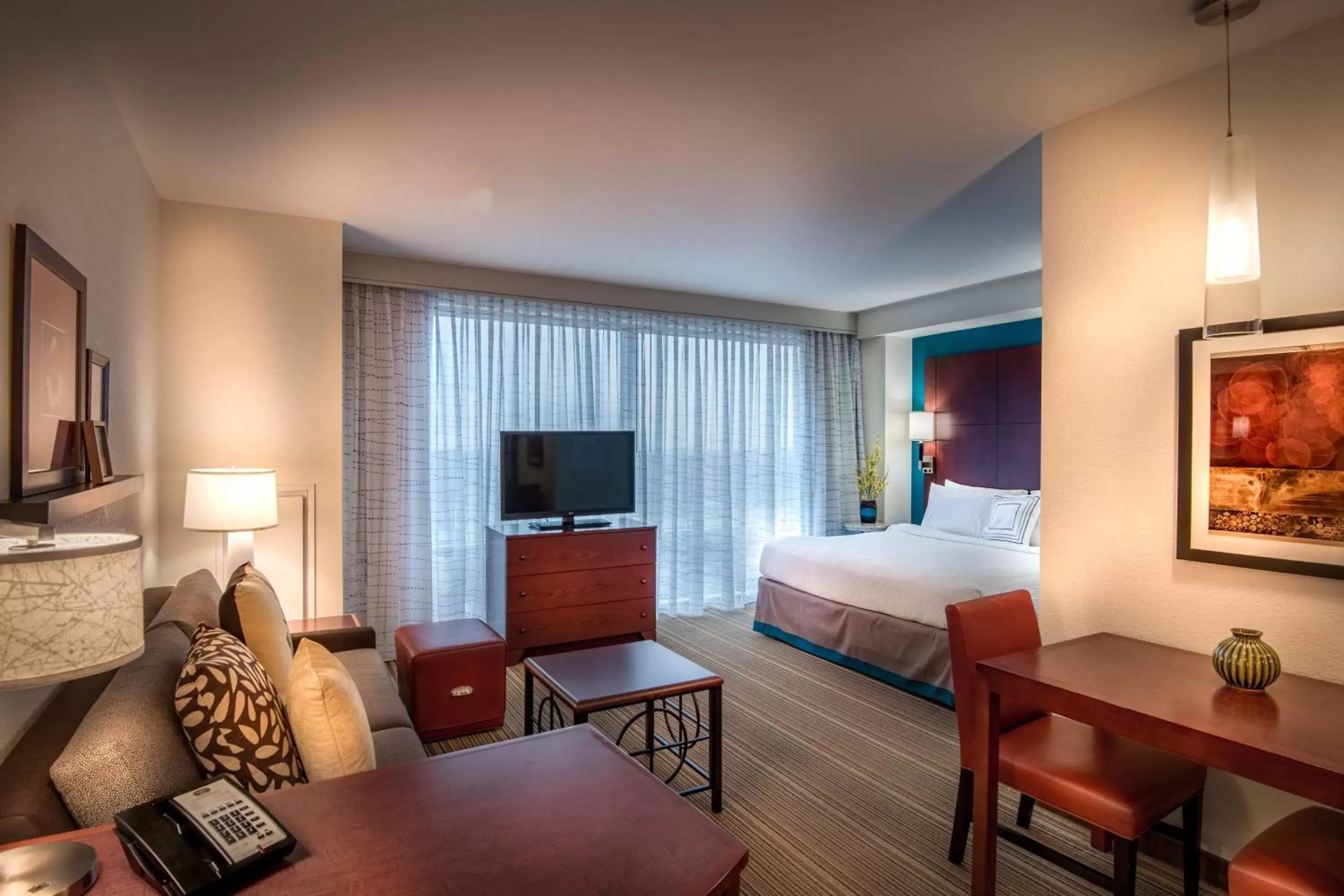Bedroom, Seating Area in Residence Inn by Marriott Arlington Ballston