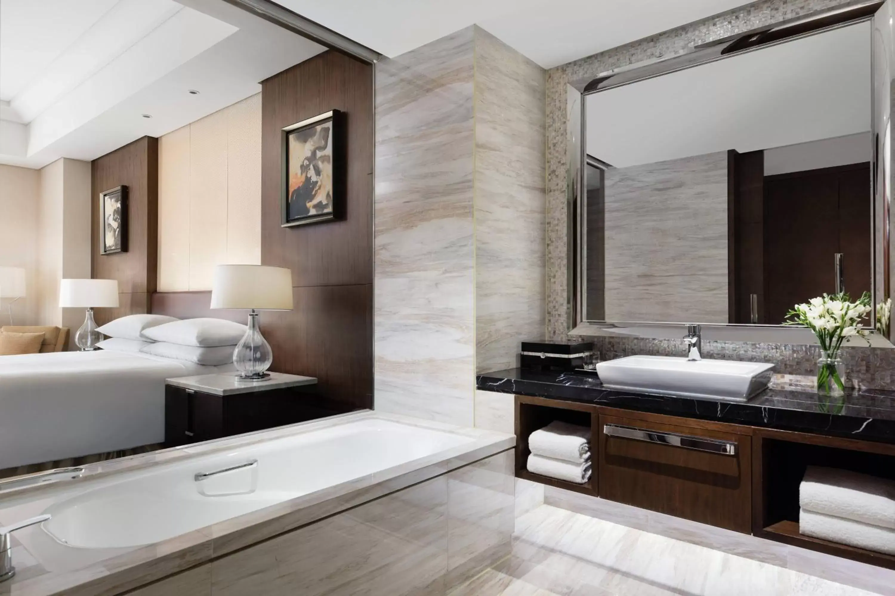Bathroom in Shanghai Marriott Hotel Pudong East