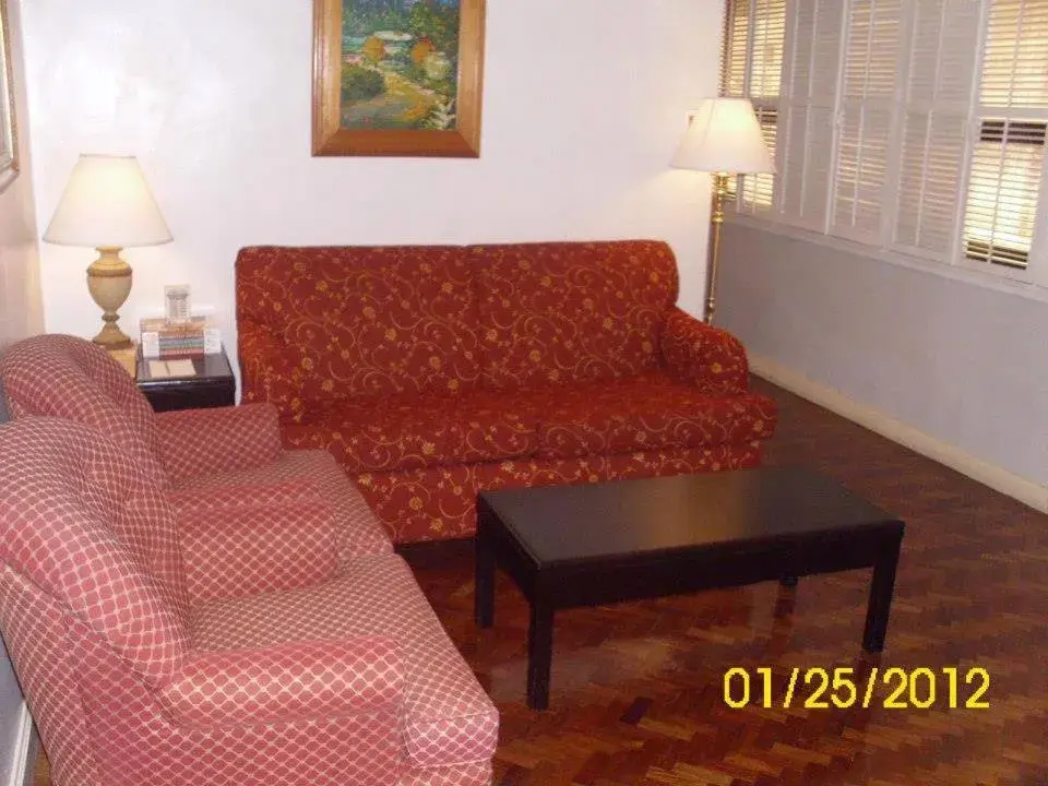 Seating Area in Lourdes Suites