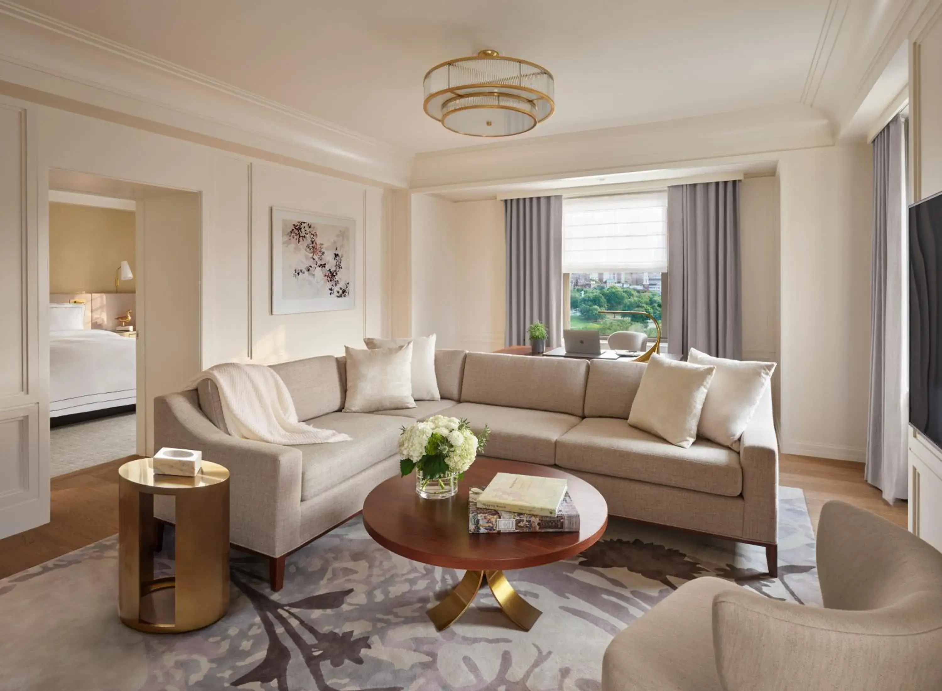 Living room in The Newbury Boston Living room in The Newbury Boston