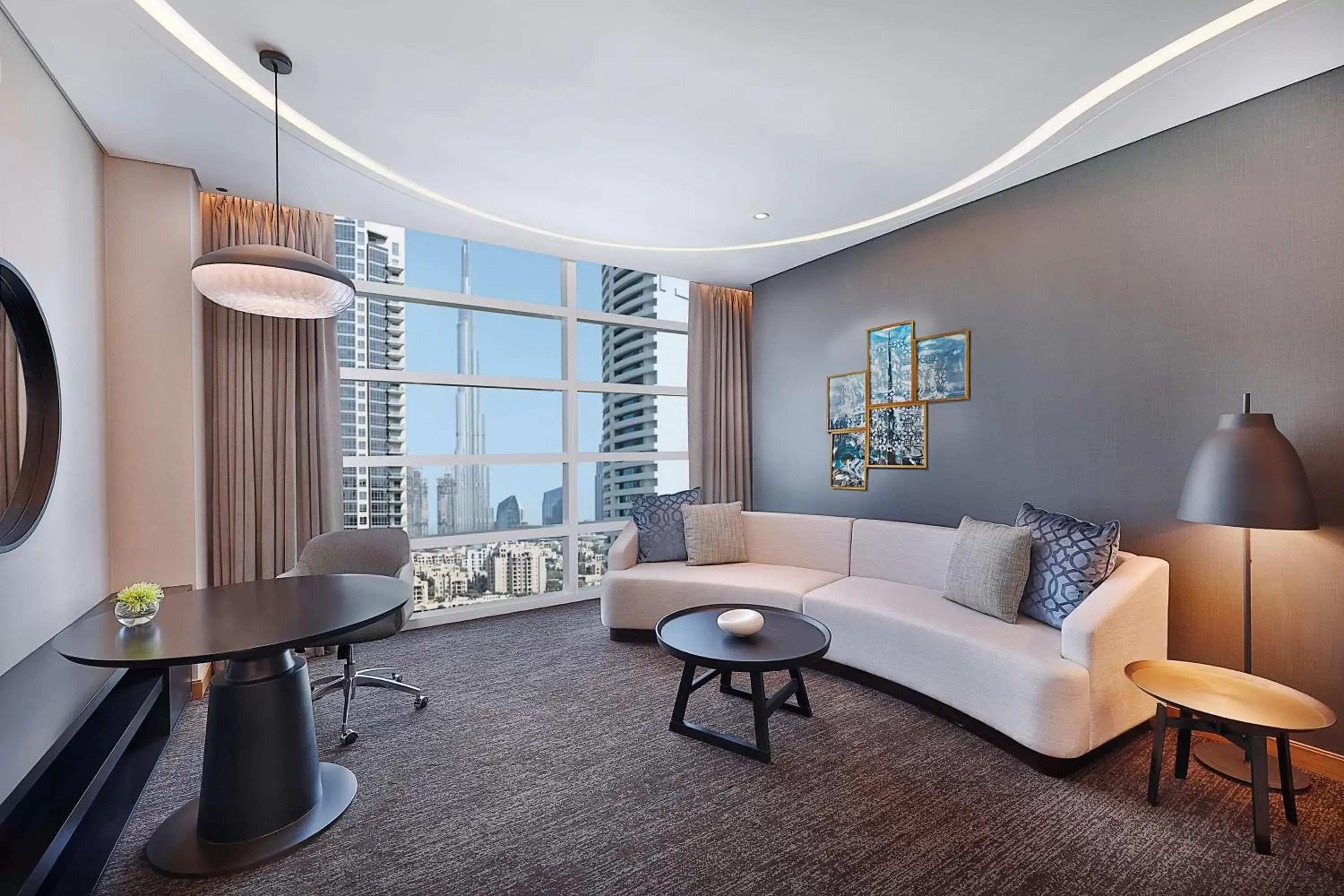 Living room, Seating Area in DoubleTree by Hilton Dubai - Business Bay