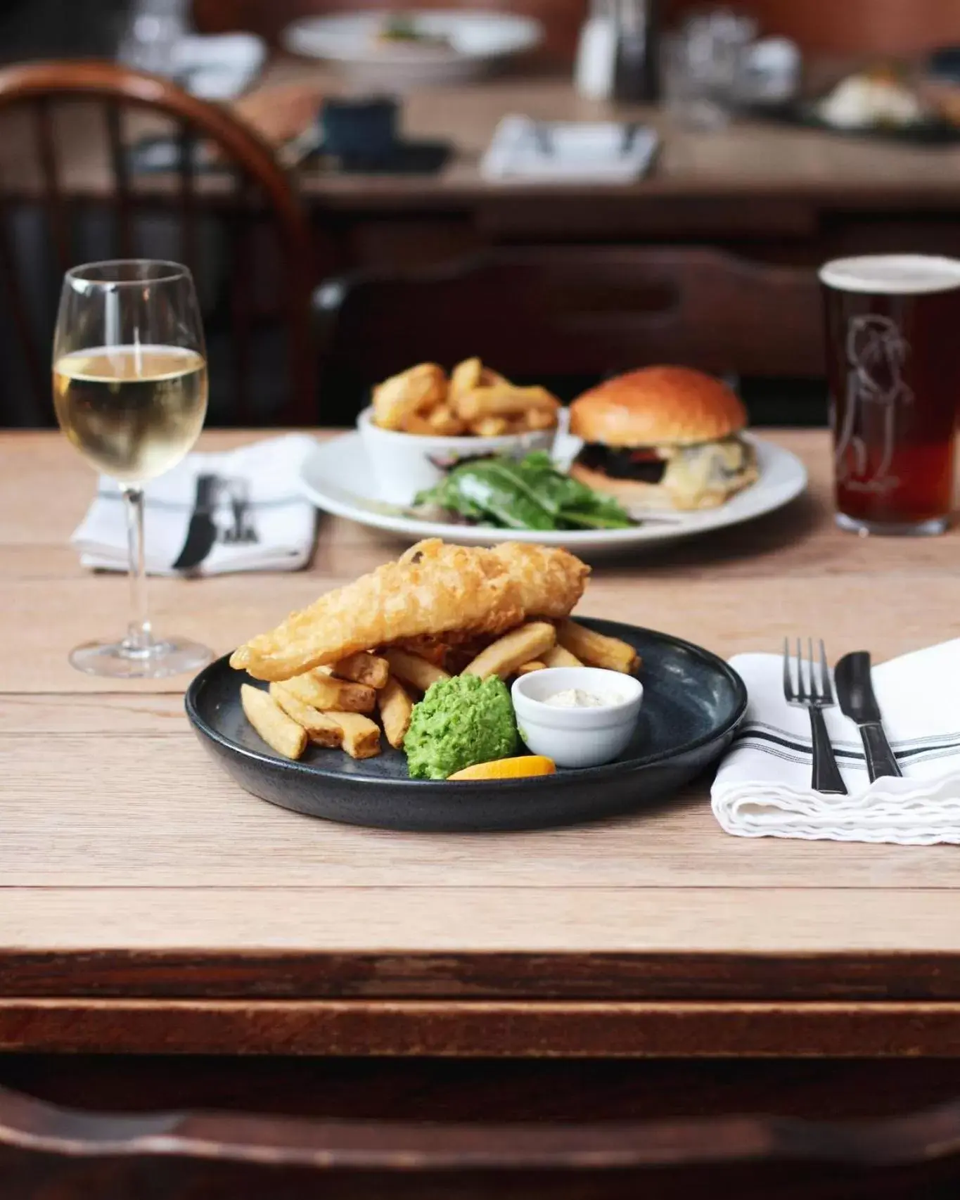 Food close-up in The Five Dials Inn