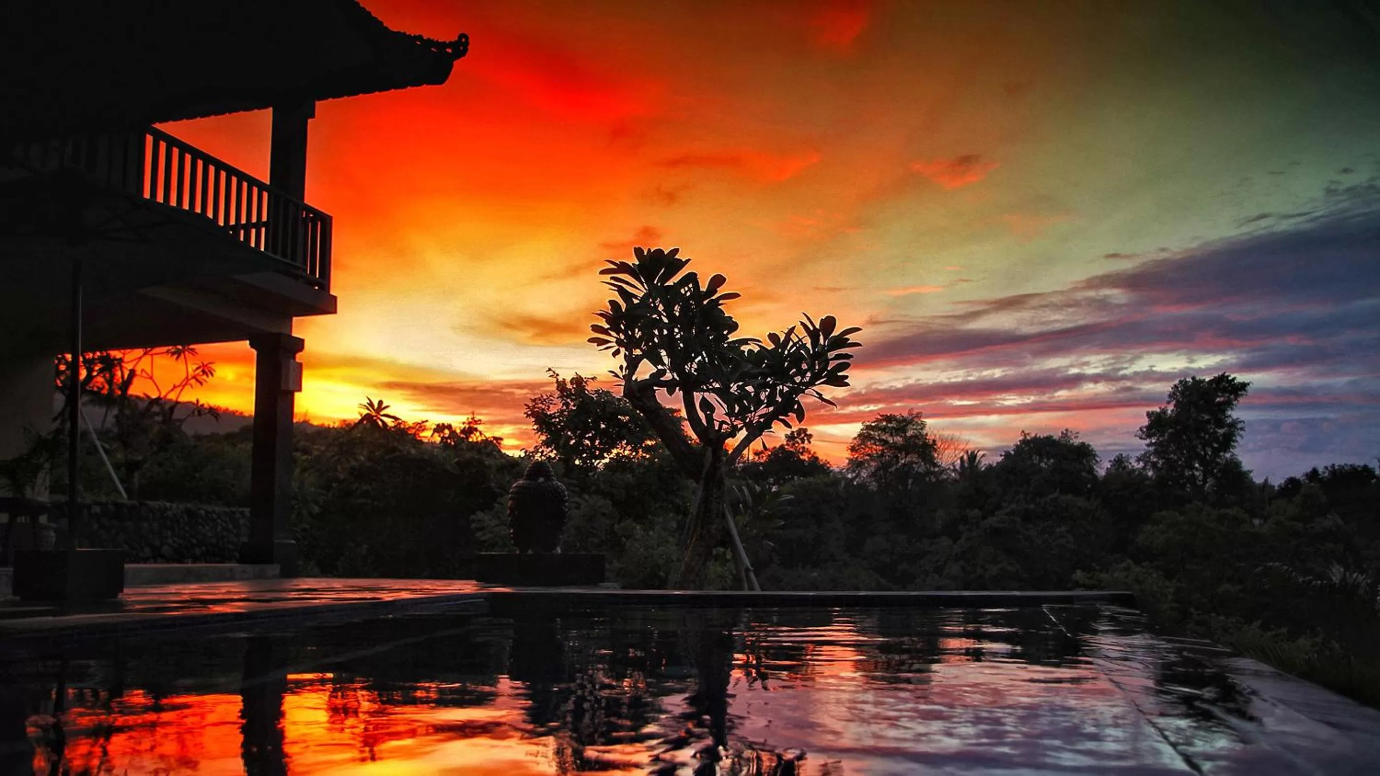 Pool view in Puri Mangga Sea View Resort and Spa