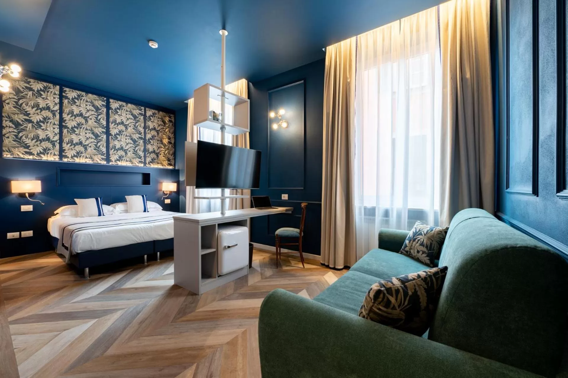 Bed in Hotel Monte Rosa