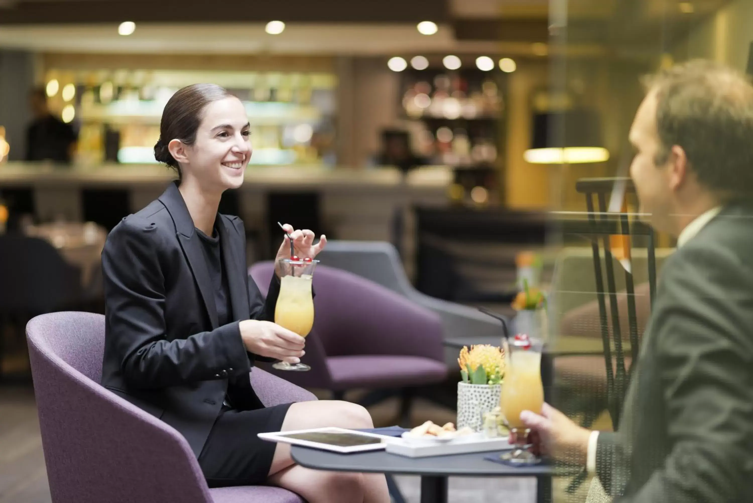 Lounge or bar in Novotel Genève Centre