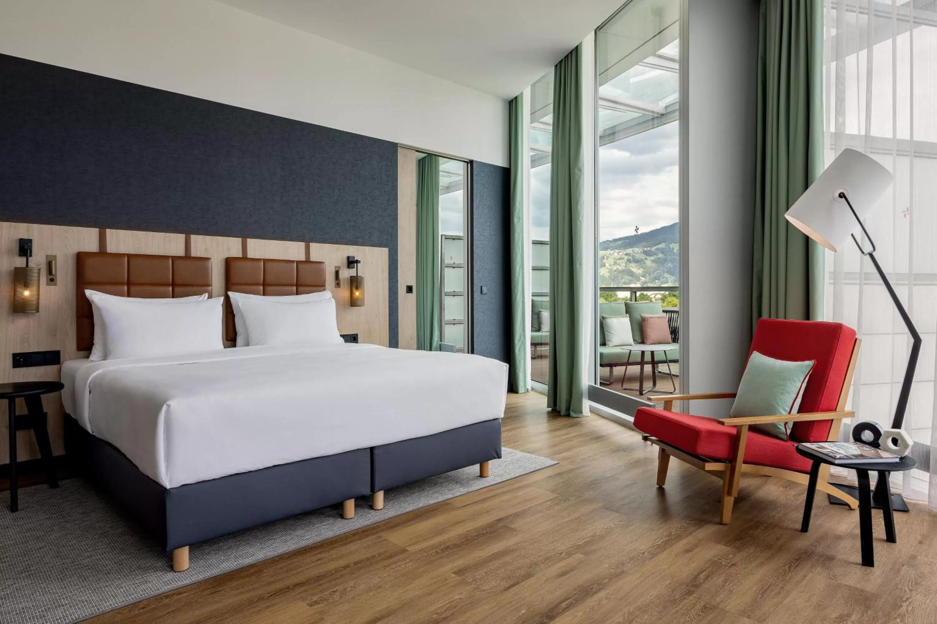 Bedroom, Bed in Four Points by Sheraton Panoramahaus Dornbirn