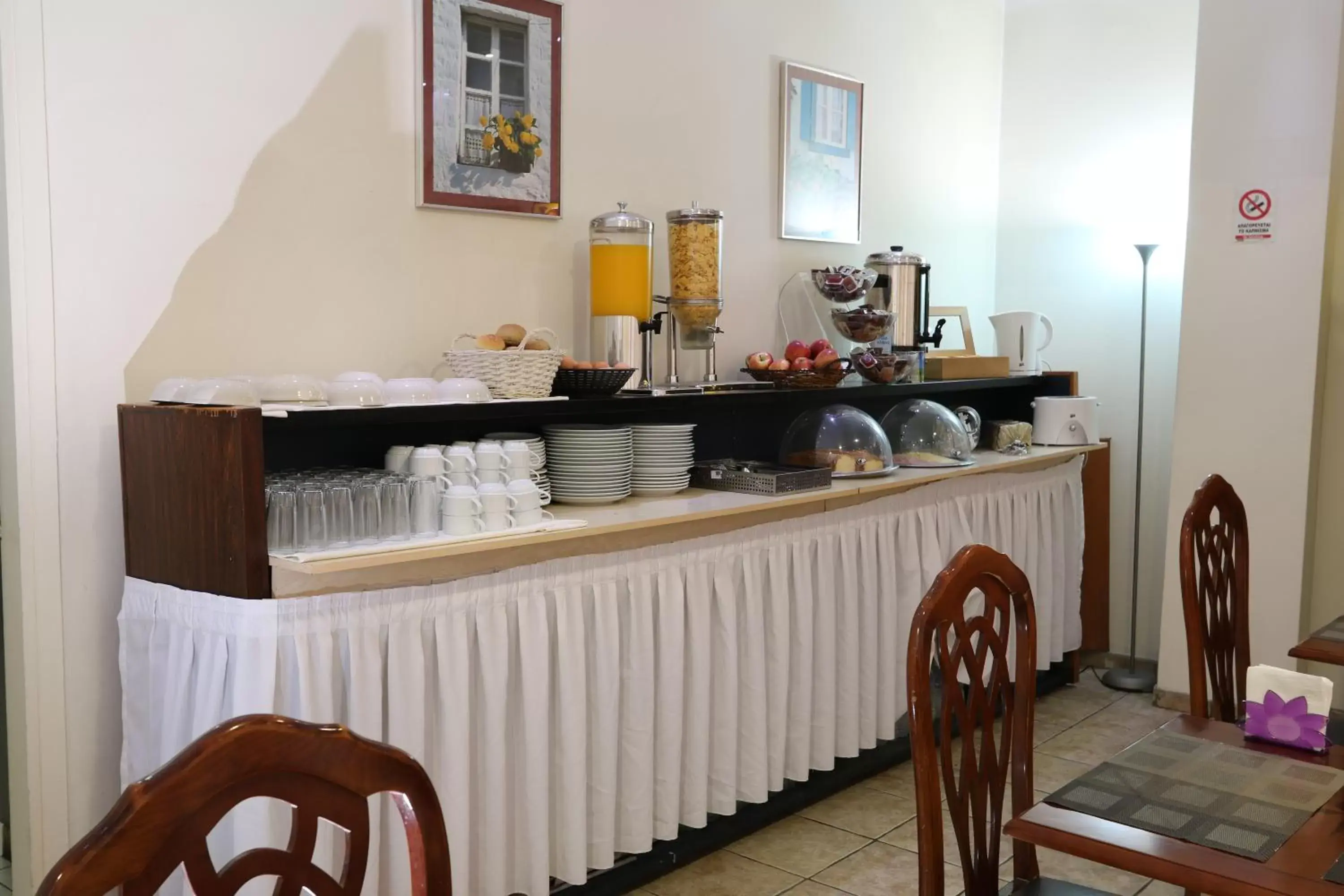 Continental breakfast in Athens Delta Hotel