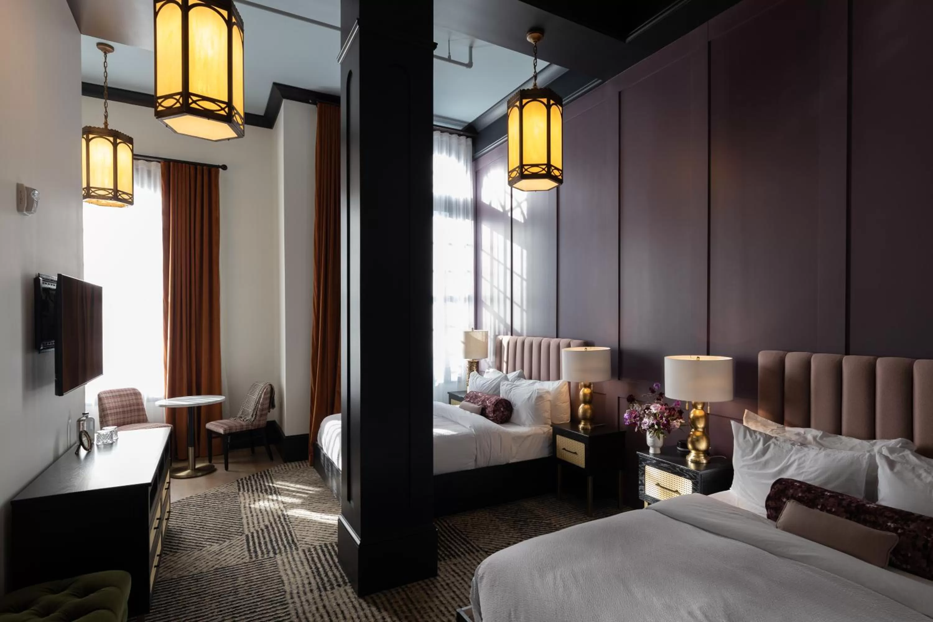 Bed in Hotel Thaxter